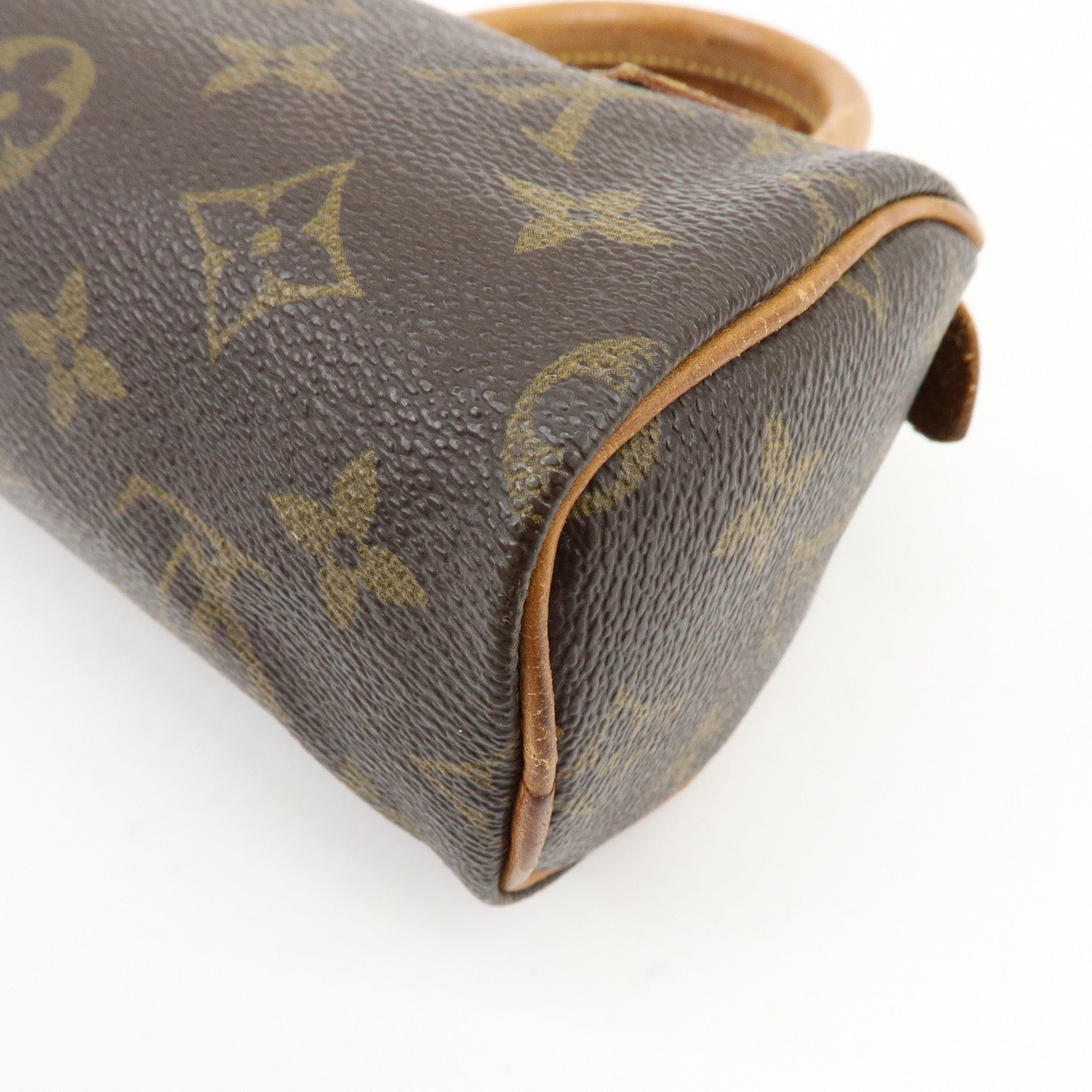 Louis Vuitton Monogram Mini Speedy Hand Bag Brown M41534