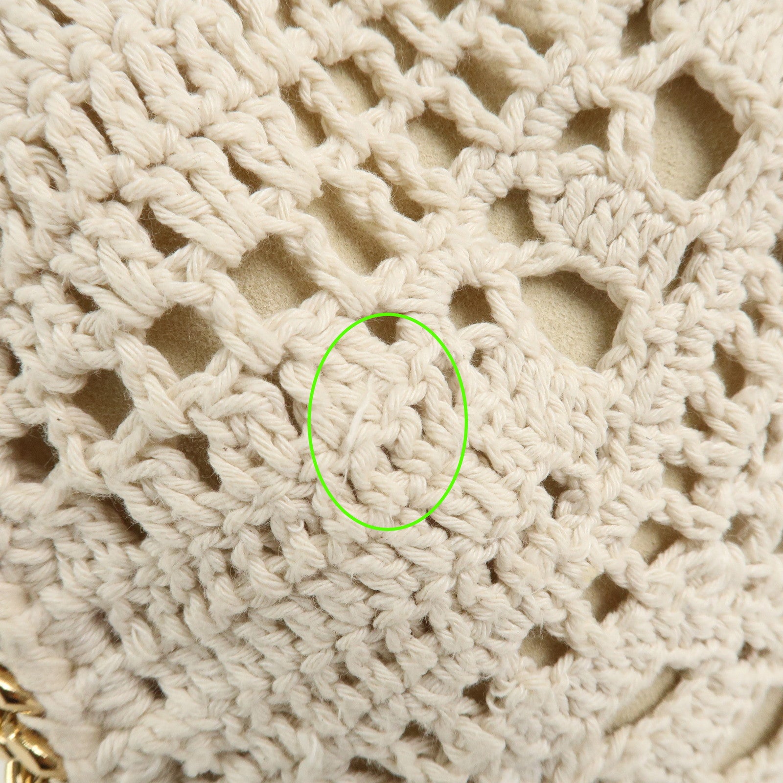 STELLA MCCARTNEY Falabella Cotton 2Way Bag Shoulder Bag Ivory