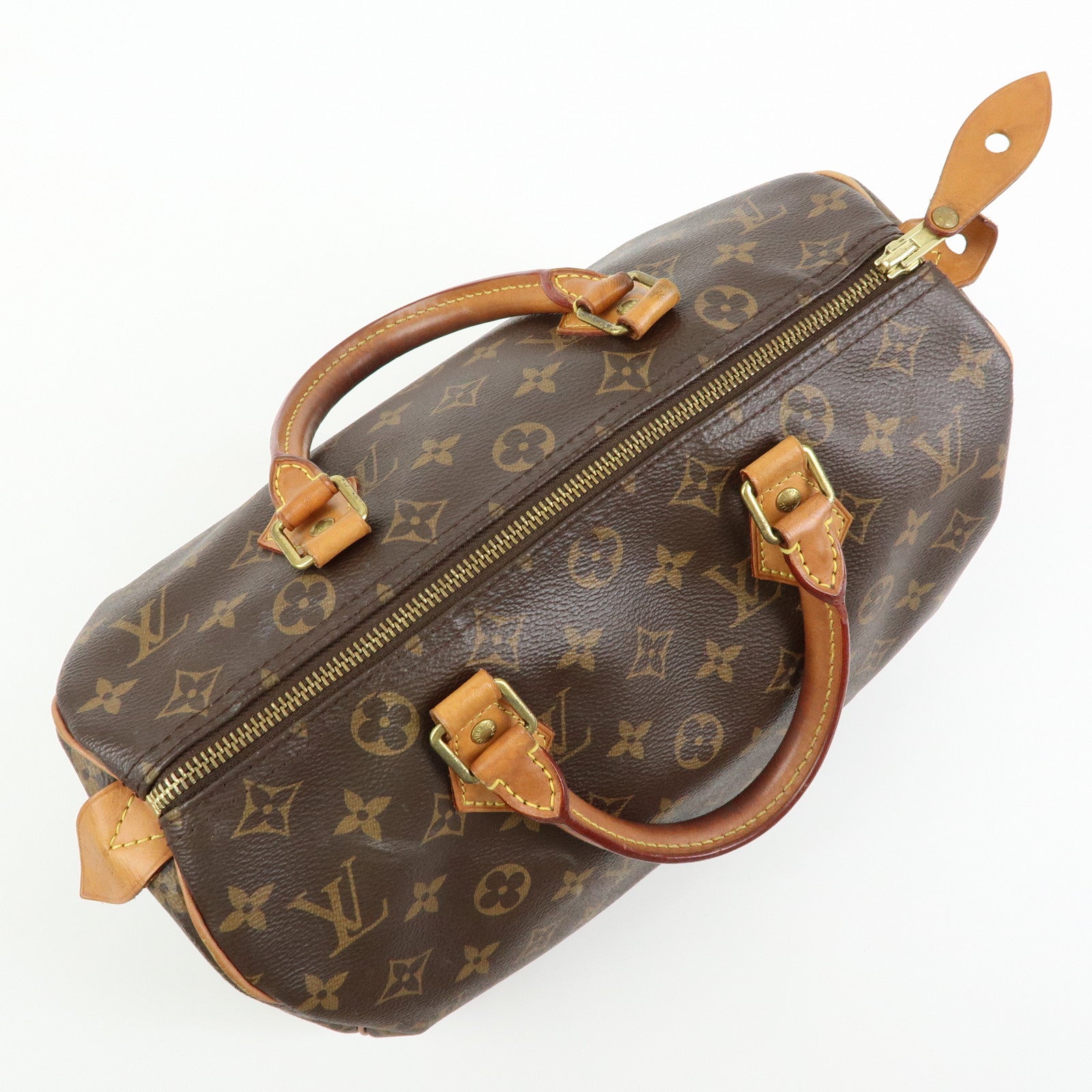 Louis Vuitton Monogram Speedy 30 Boston Bag Hand Bag Brown M41108