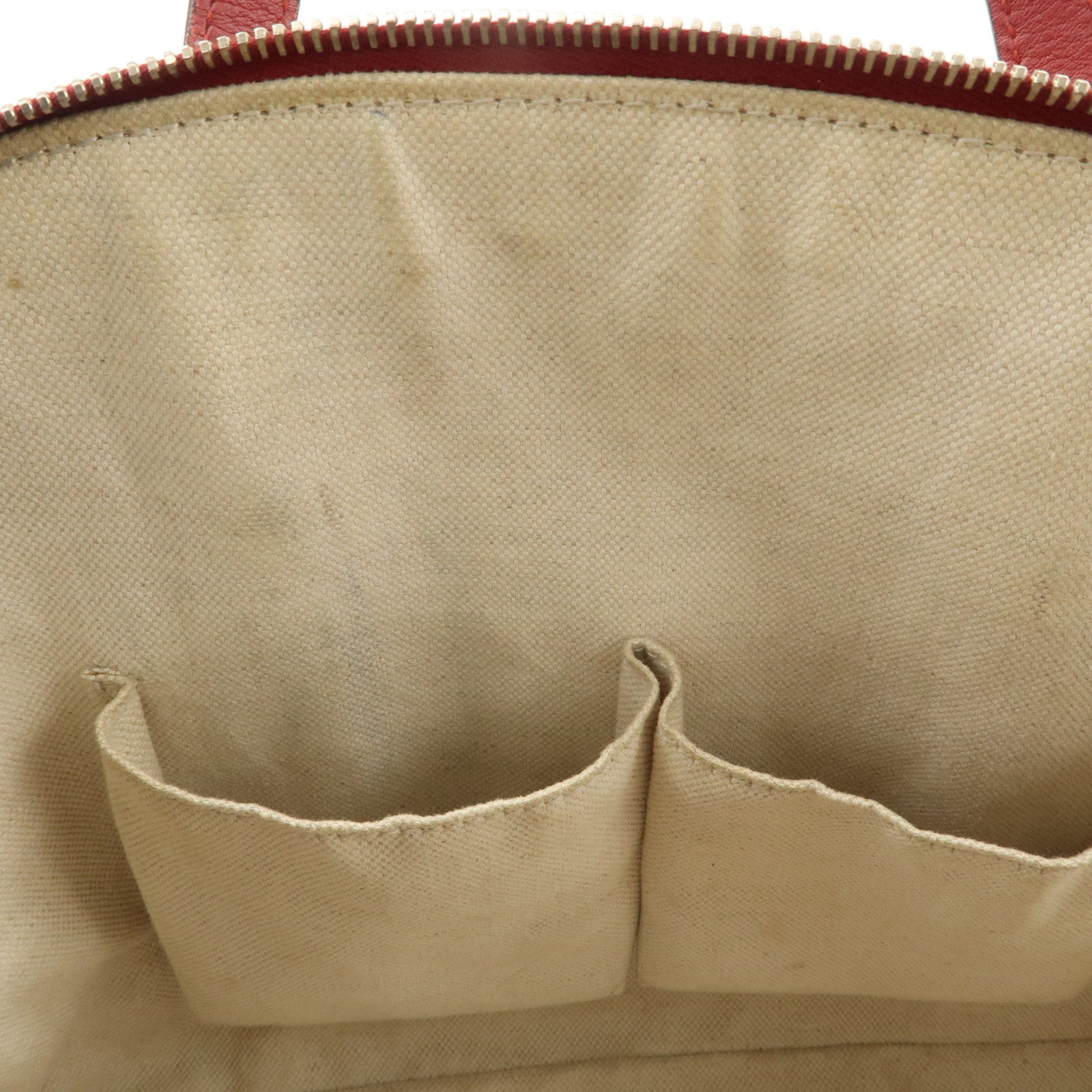 GUCCI Micro Guccissima Patent Leather 2way Hand Bag Red 309617 Used