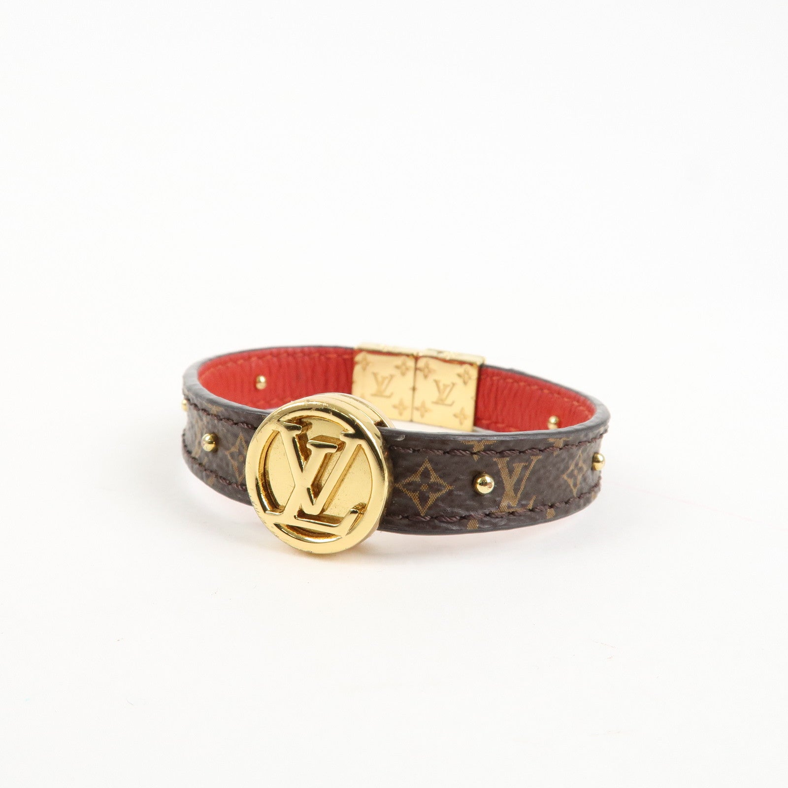 Louis Vuitton Monogram LV Circle Reversible Bracelet M6268E Used