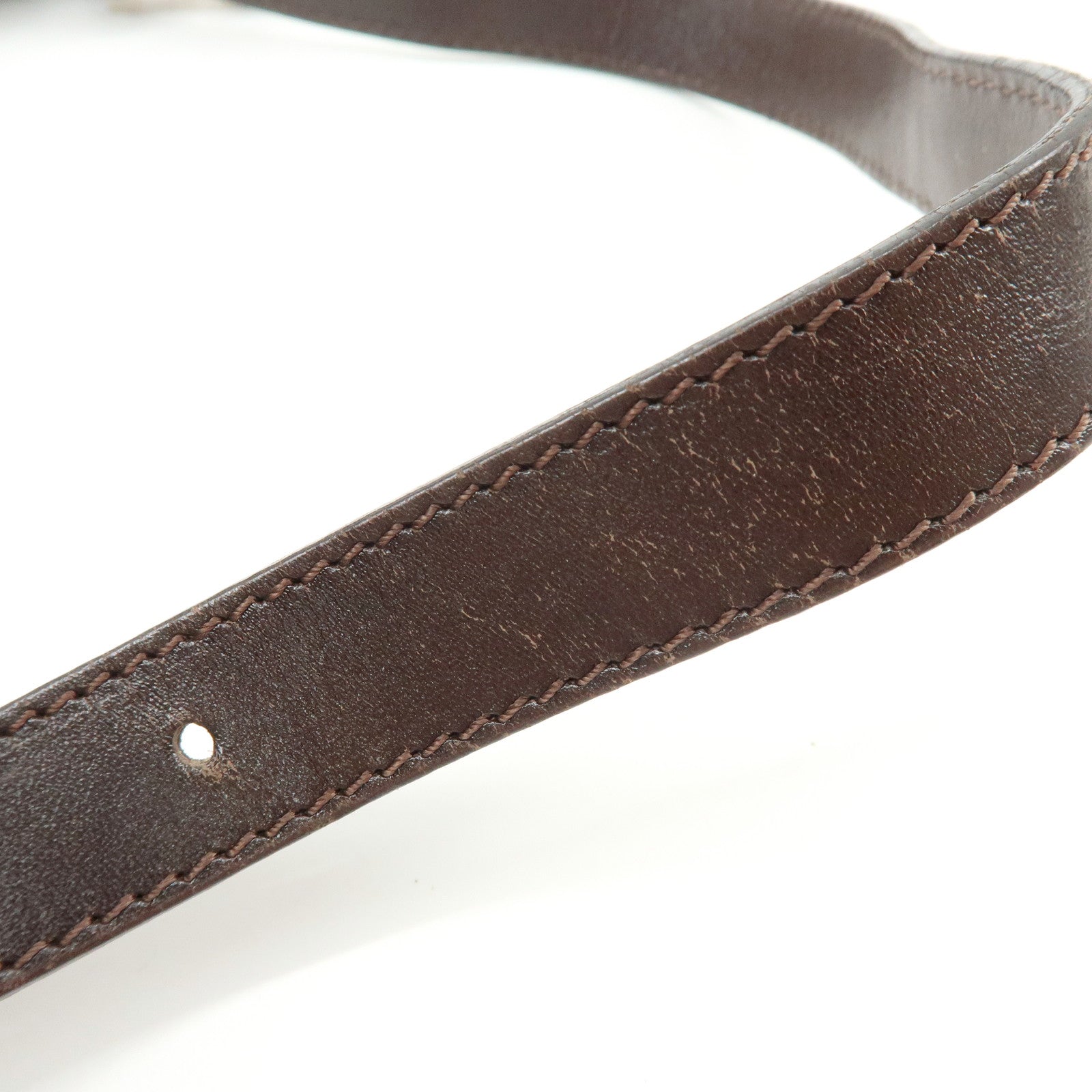 FENDI Zucca Canvas Shoulder Bag Hand Bag Brown Black 265690