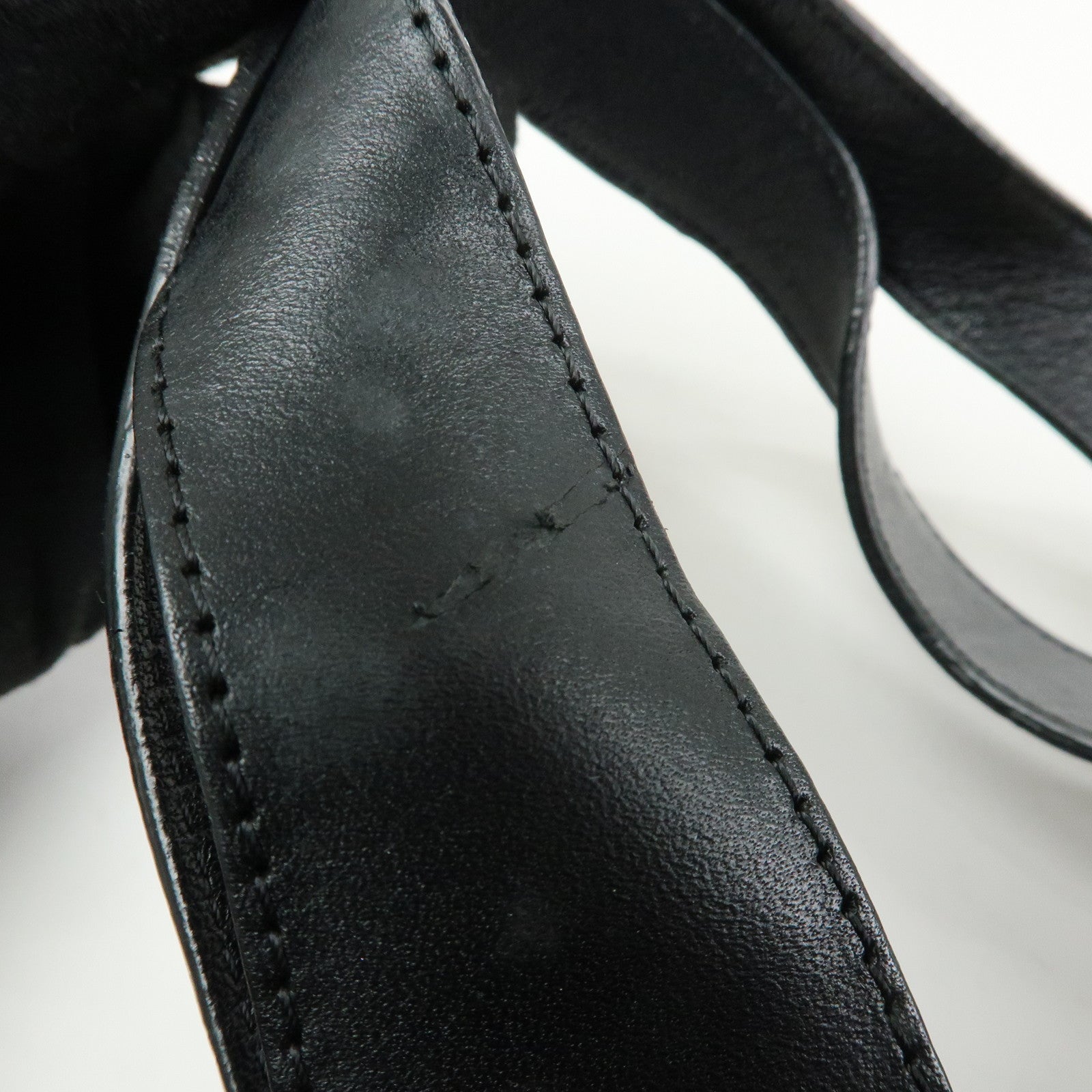 Chloe See by Chloe Leather Shoulder Bag Hand Bag Black