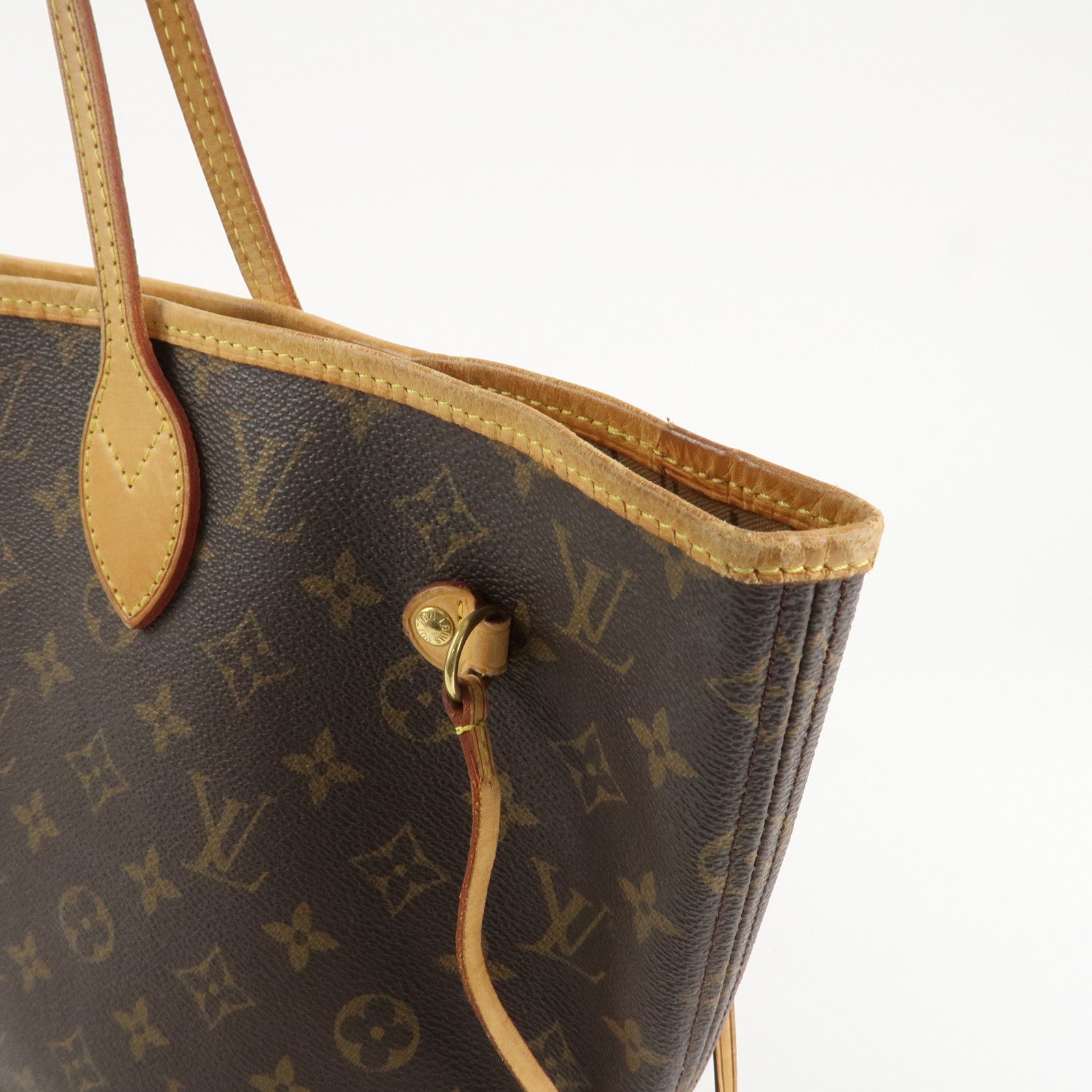 Louis Vuitton Monogram Neverfull MM Tote Bag Brown M40156 Used