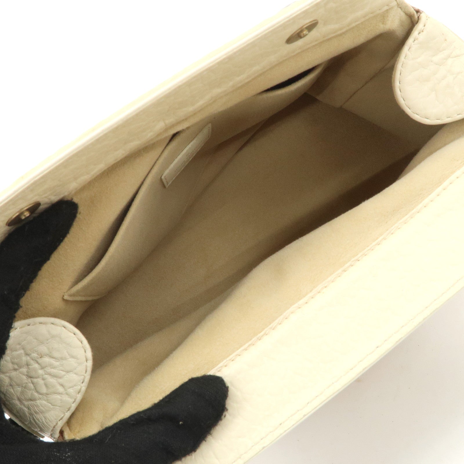 Louis Vuitton Monogram Mini Lin Trapeze PM Hand Bag Caramel M40059 Used