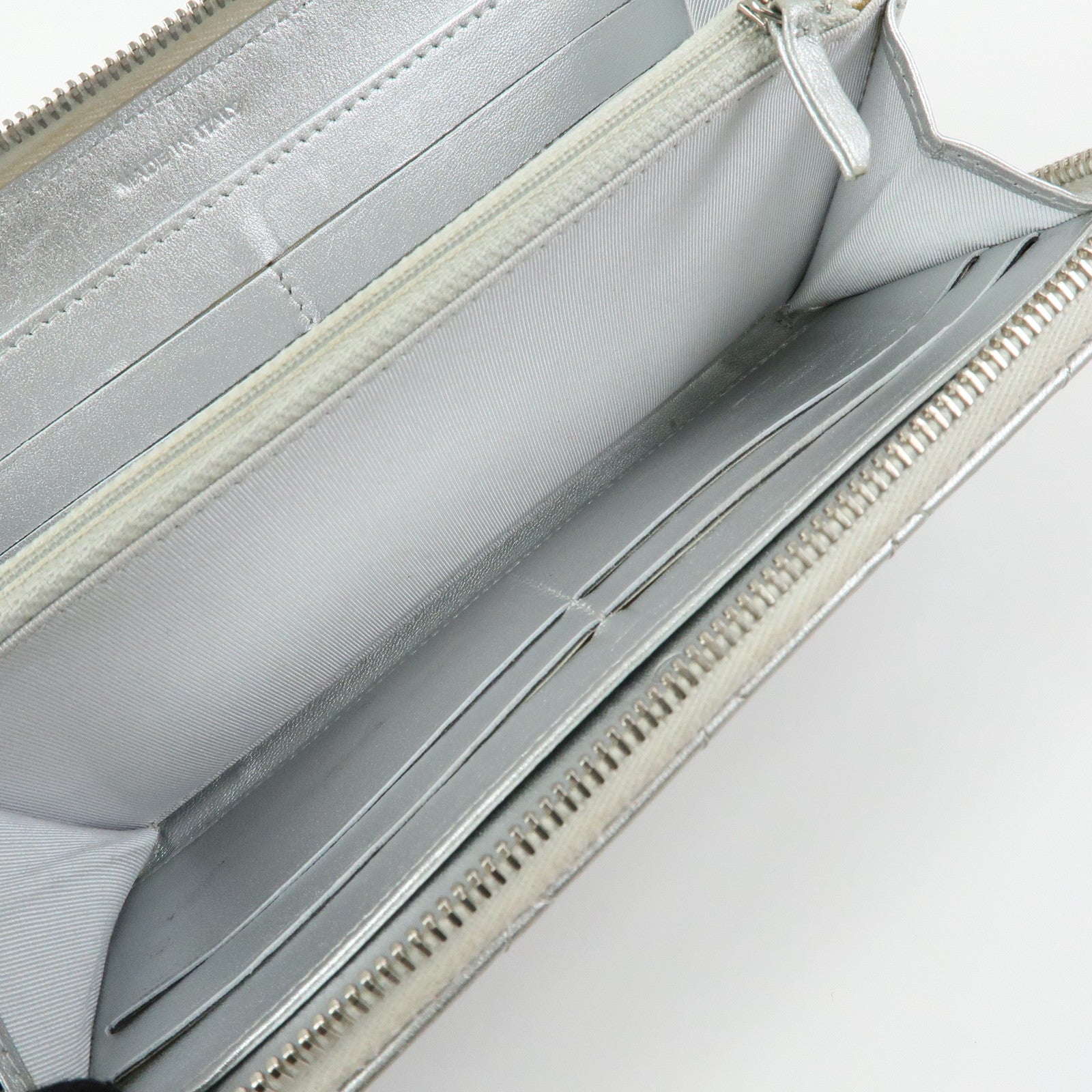 CHANEL Matelasse COCO Mark Lamb Skin Zippy Long Wallet A50097