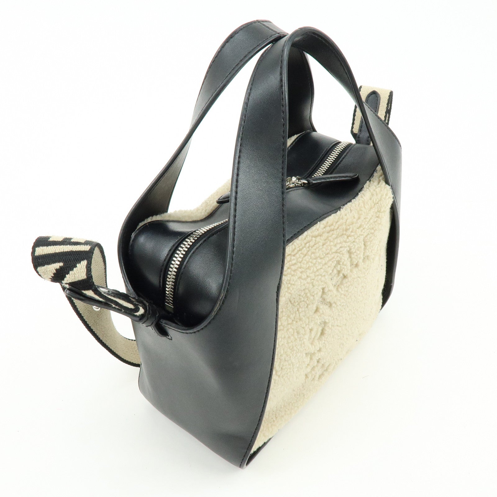 STELLA MCCARTNEY Alter Nappa Faux Shearling Shoulder Crossbody Bag