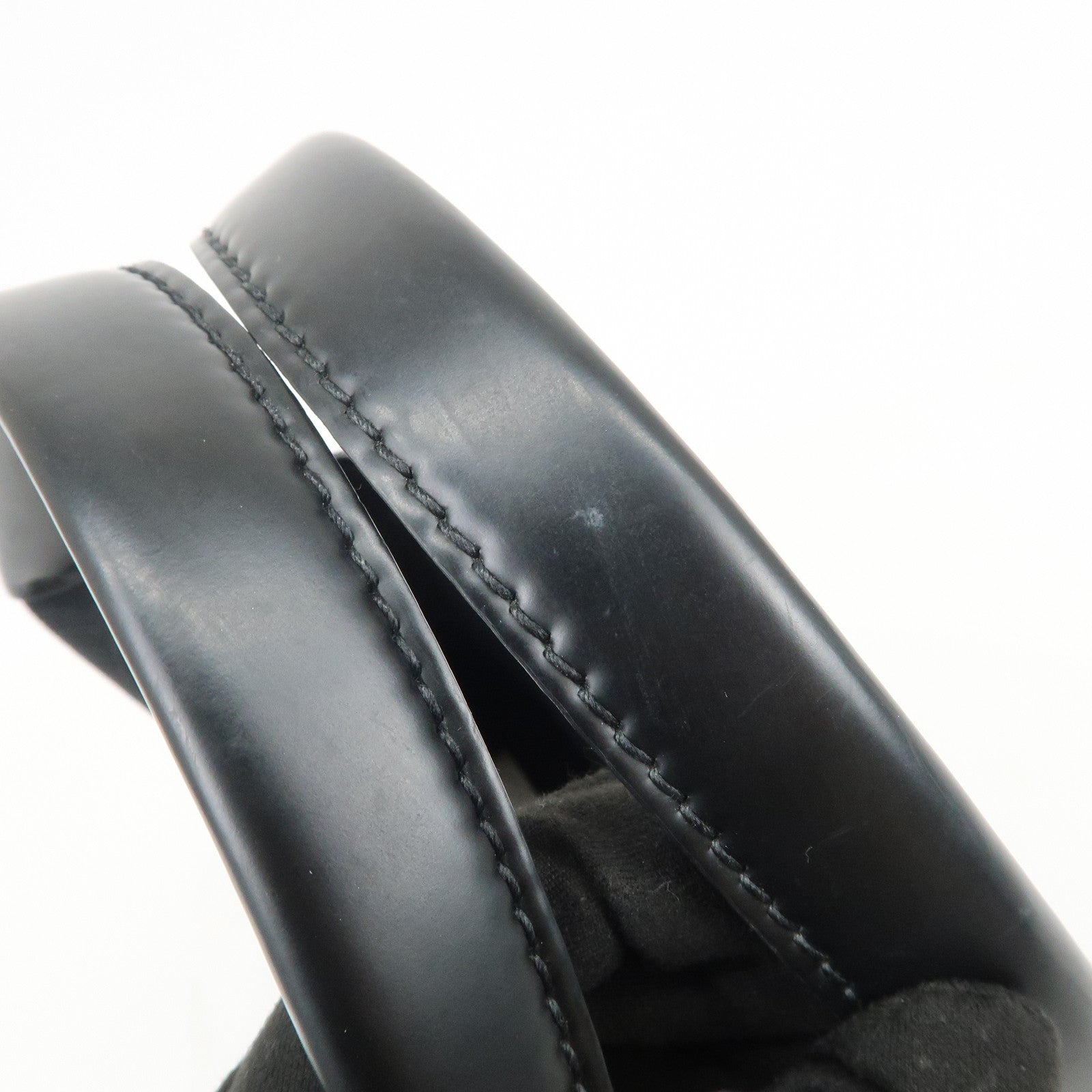 BALENCIAGA Navy Cabas XS Canvas Calf Skin 2Way Hand Bag 390346