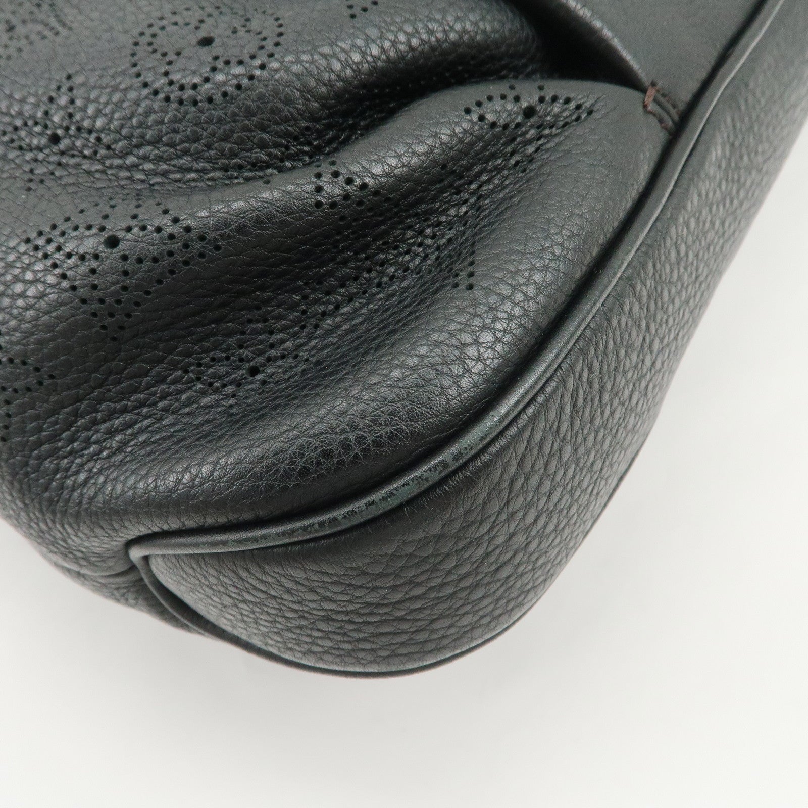 Louis Vuitton Monogram Mahina Selene PM Shoulder Bag Noir M94314