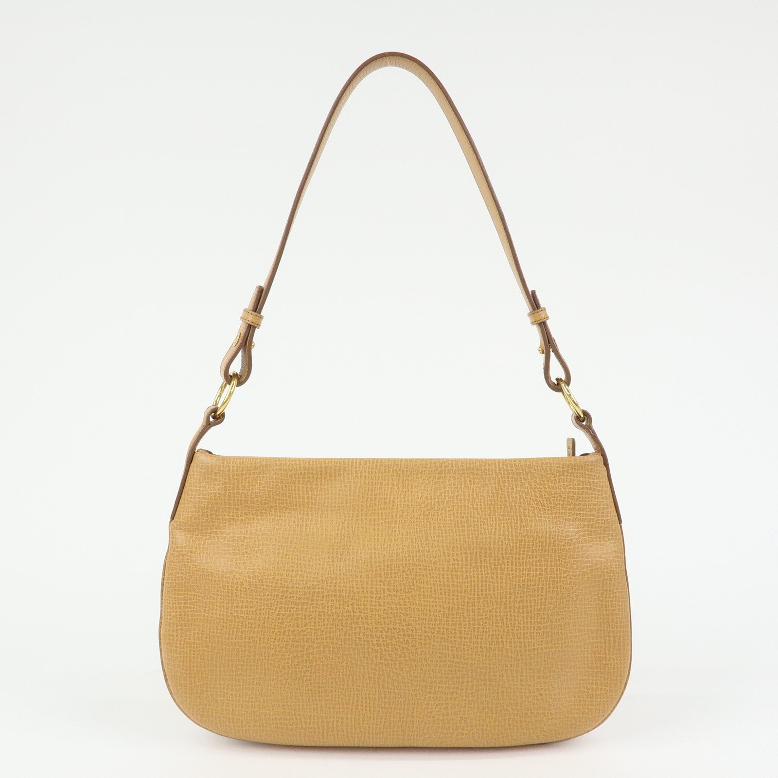 LOEWE Leather Hand Bag Shoulder Bag Beige