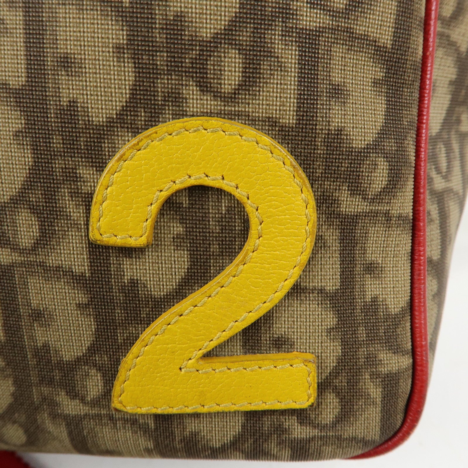 Christian Dior Rasta Trotter PVC Leather Shoulder Bag Brown