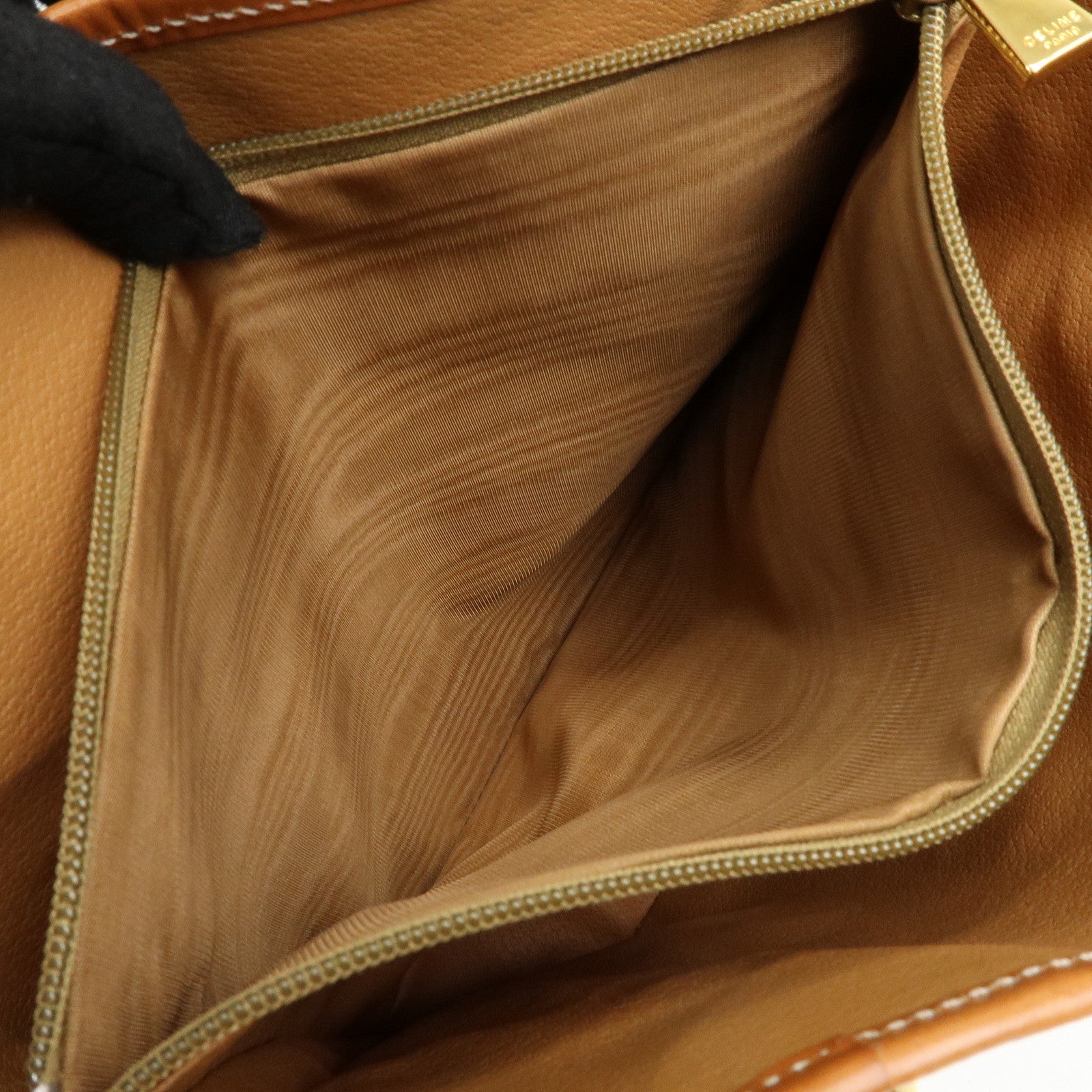 CELINE Macadam PVC Leather Tote Bag Hand Bag Shoulder Bag Brown