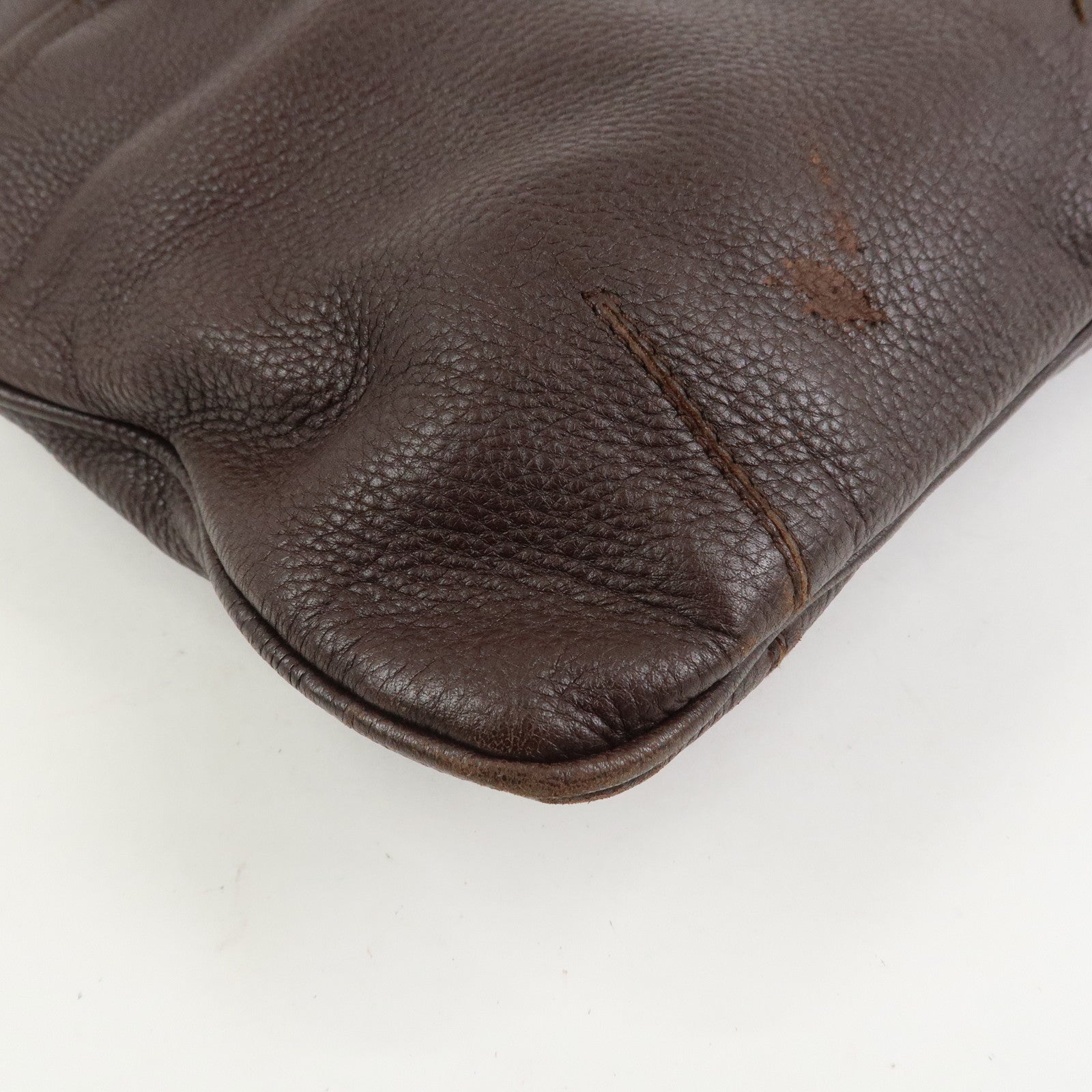 BOTTEGA VENETA Cervo Leather 2WAY Bag Shoulder Bag Hand Bag Brown