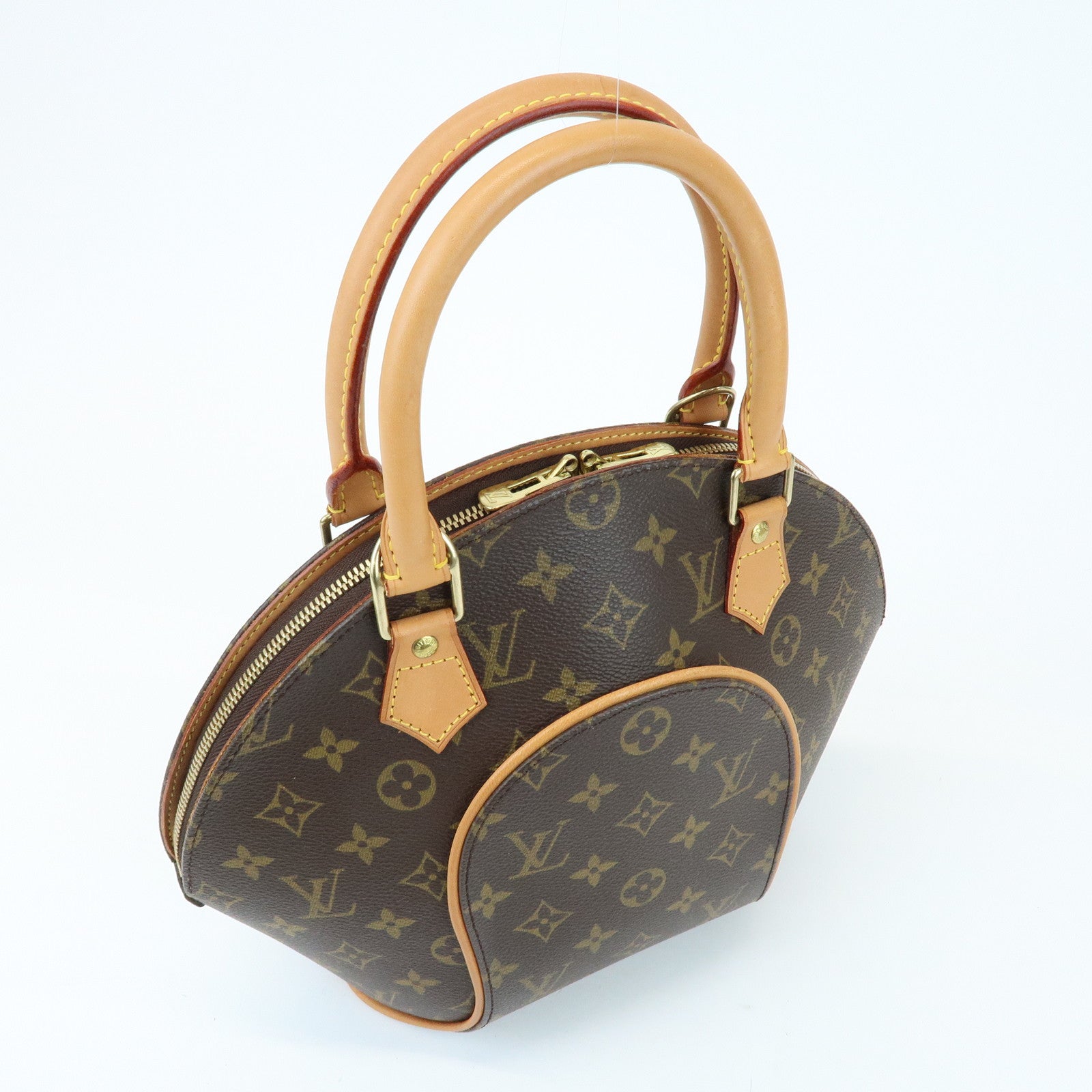 Louis Vuitton Monogram Ellipse PM Hand Bag Brown M51127