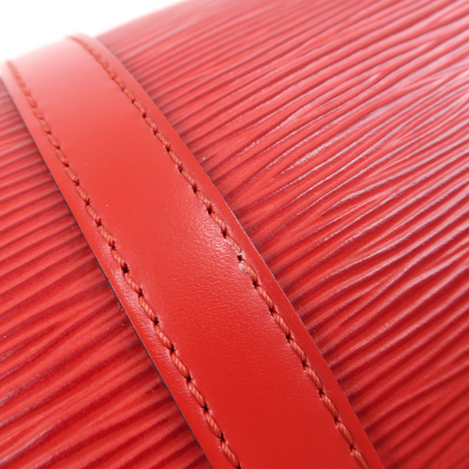 Louis Vuitton Epi Soufflot Leather Hand Bag Castillian Red M52227