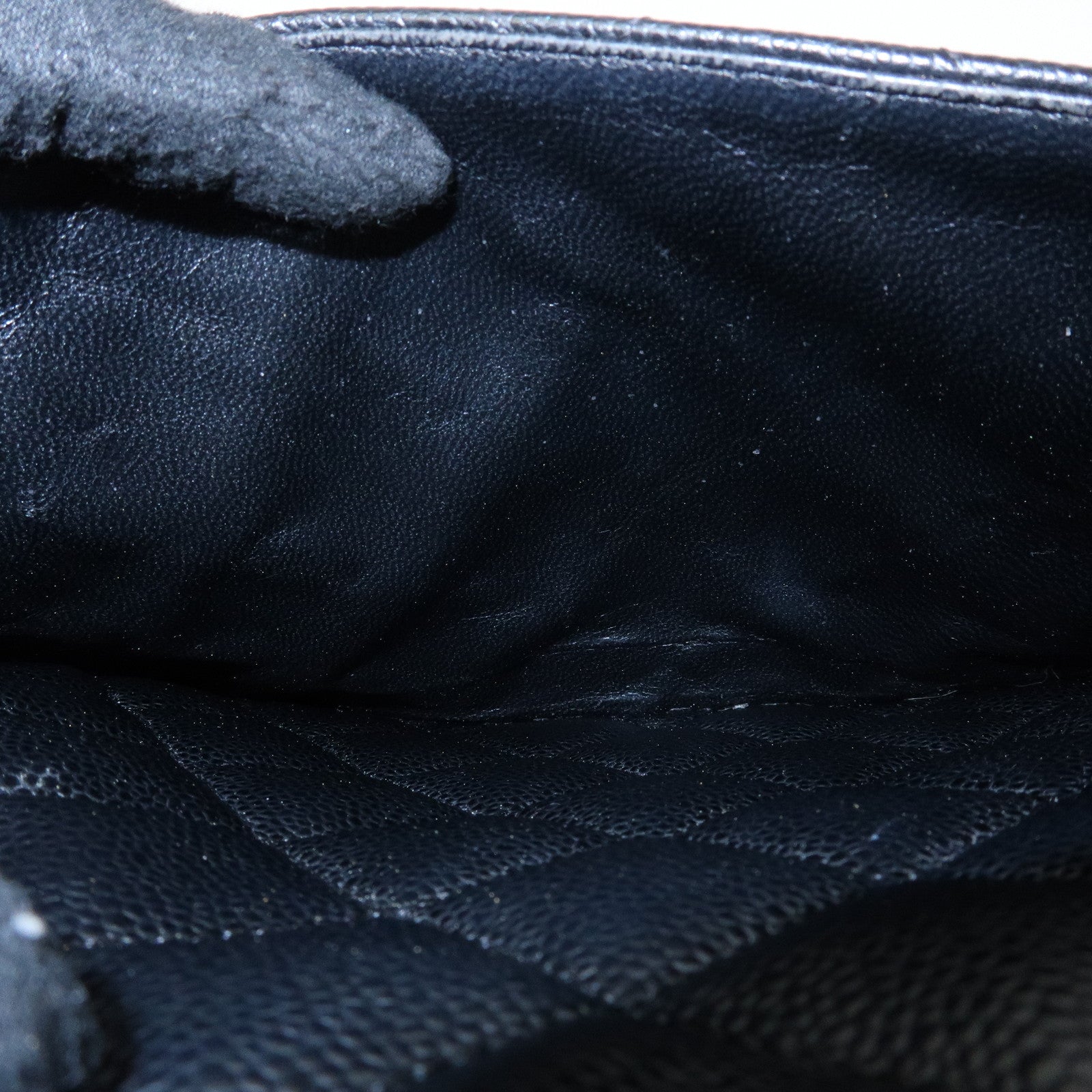 CHANEL Matelasse COCO Mark Medallion Caviarskin Tote Bag A01804