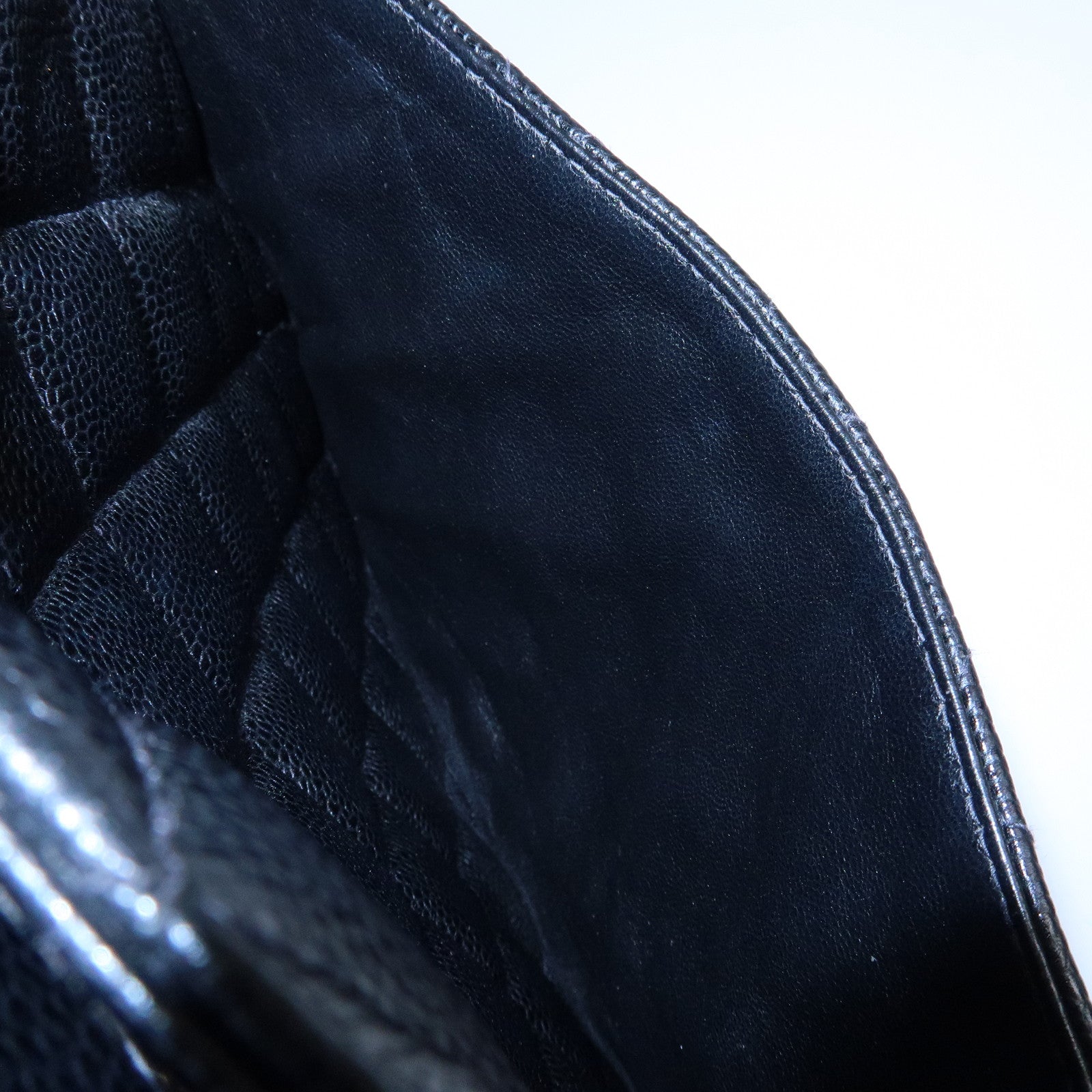 CHANEL Matelasse COCO Mark Medallion Tote Bag Hand Bag Black A01804