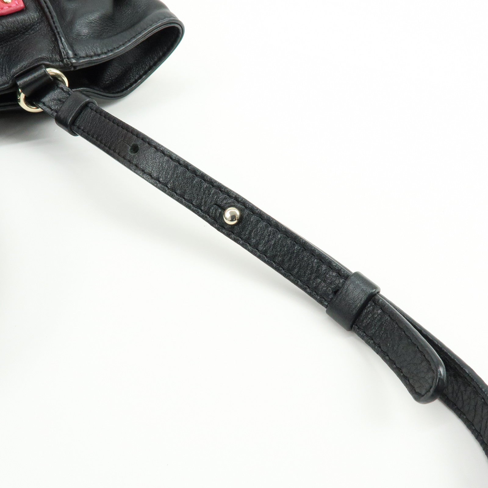 Chloe See By Chloe Leather 2Way Shoulder Bag Hand Bag Pink Black