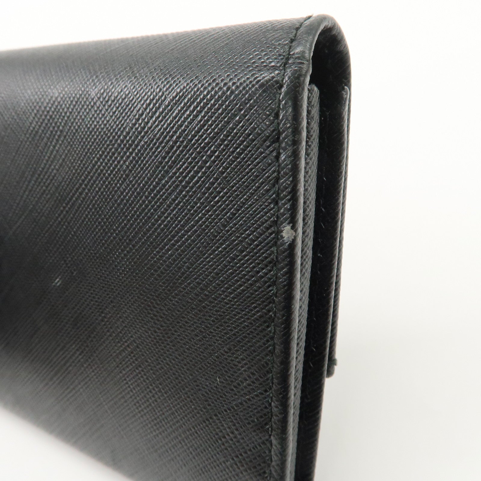 Ferragamo Gancini Vara Ribbon Set of 2 Wallet Black Pink