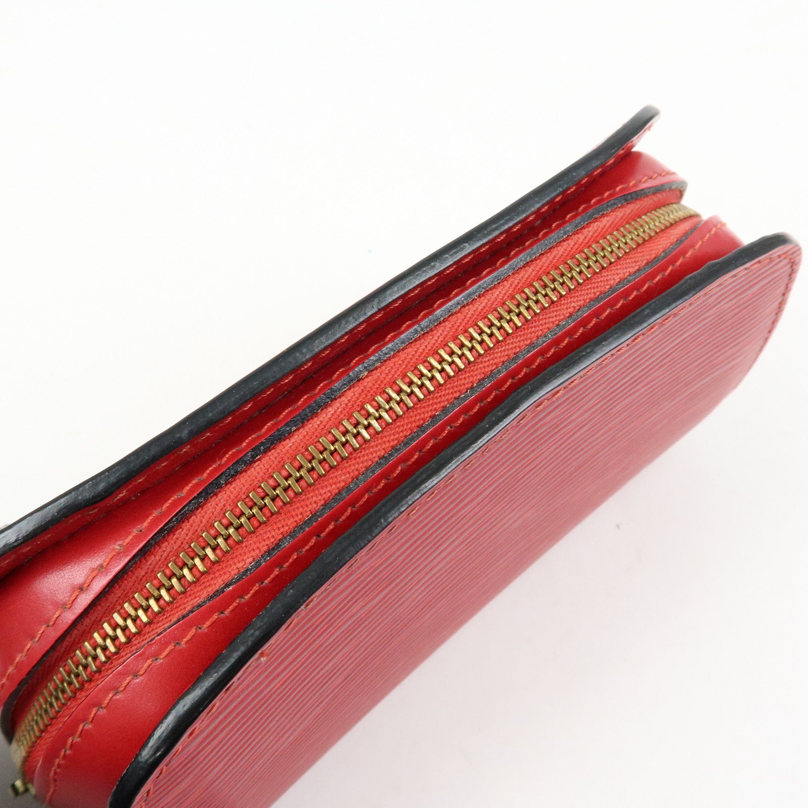 Louis Vuitton Epi Dauphine PM Leather Pouch Castillian Red M48447