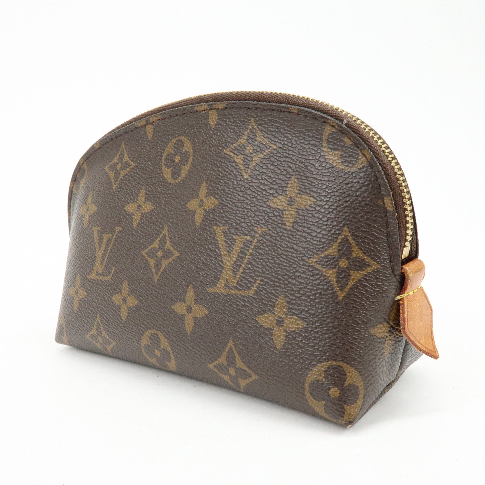 Louis Vuitton Monogram Pochette Cosmetic PM Pouch Brown M47515