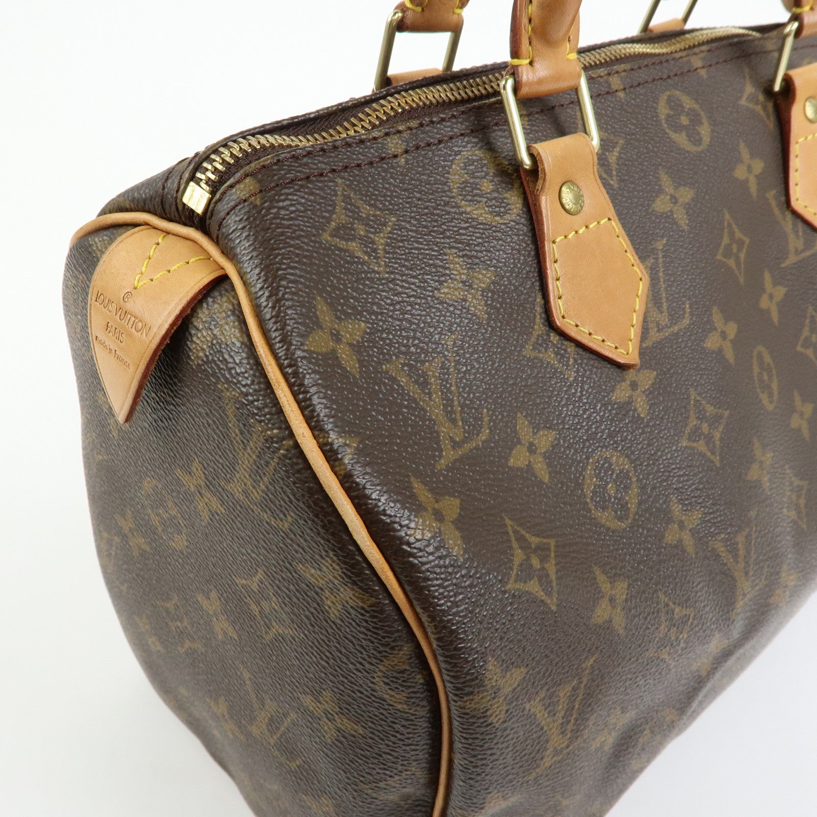 Louis Vuitton Monogram Speedy 30 Boston Bag Hand Bag Brown M41526