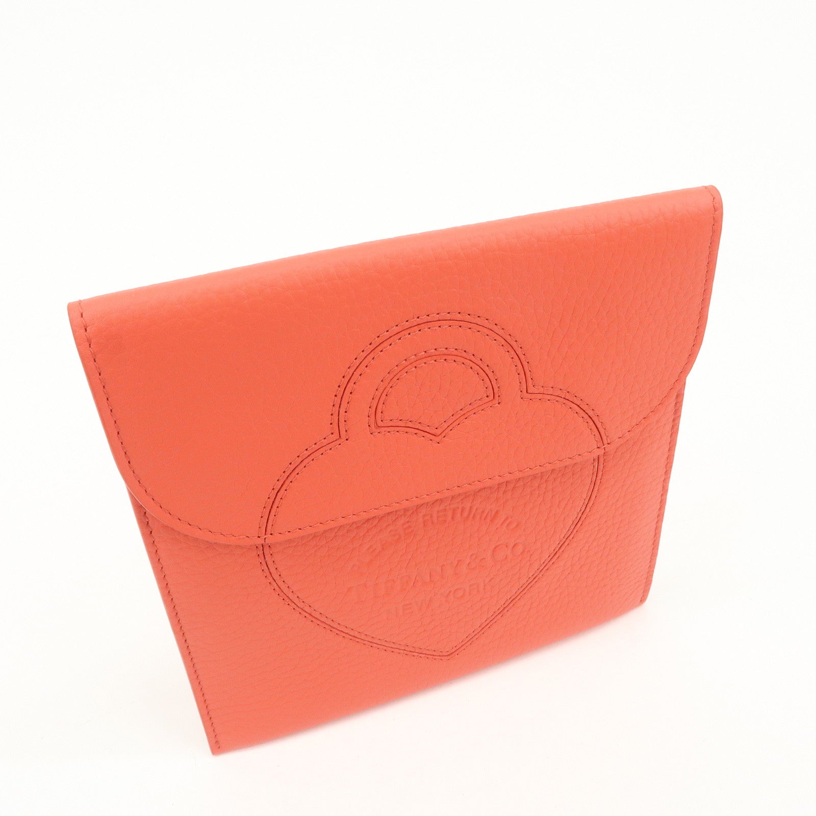 Tiffany & Co Pouch Return to Heart Leather Pouch Accessory Case