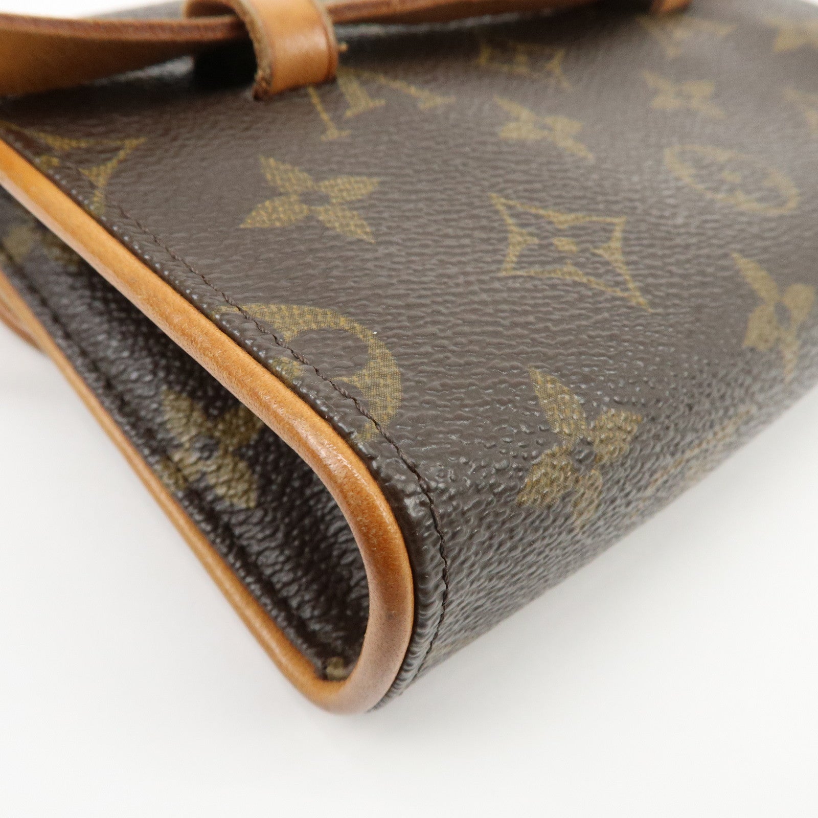 Louis Vuitton Monogram Pochette Florentine Waist Bag Belt XS M51855