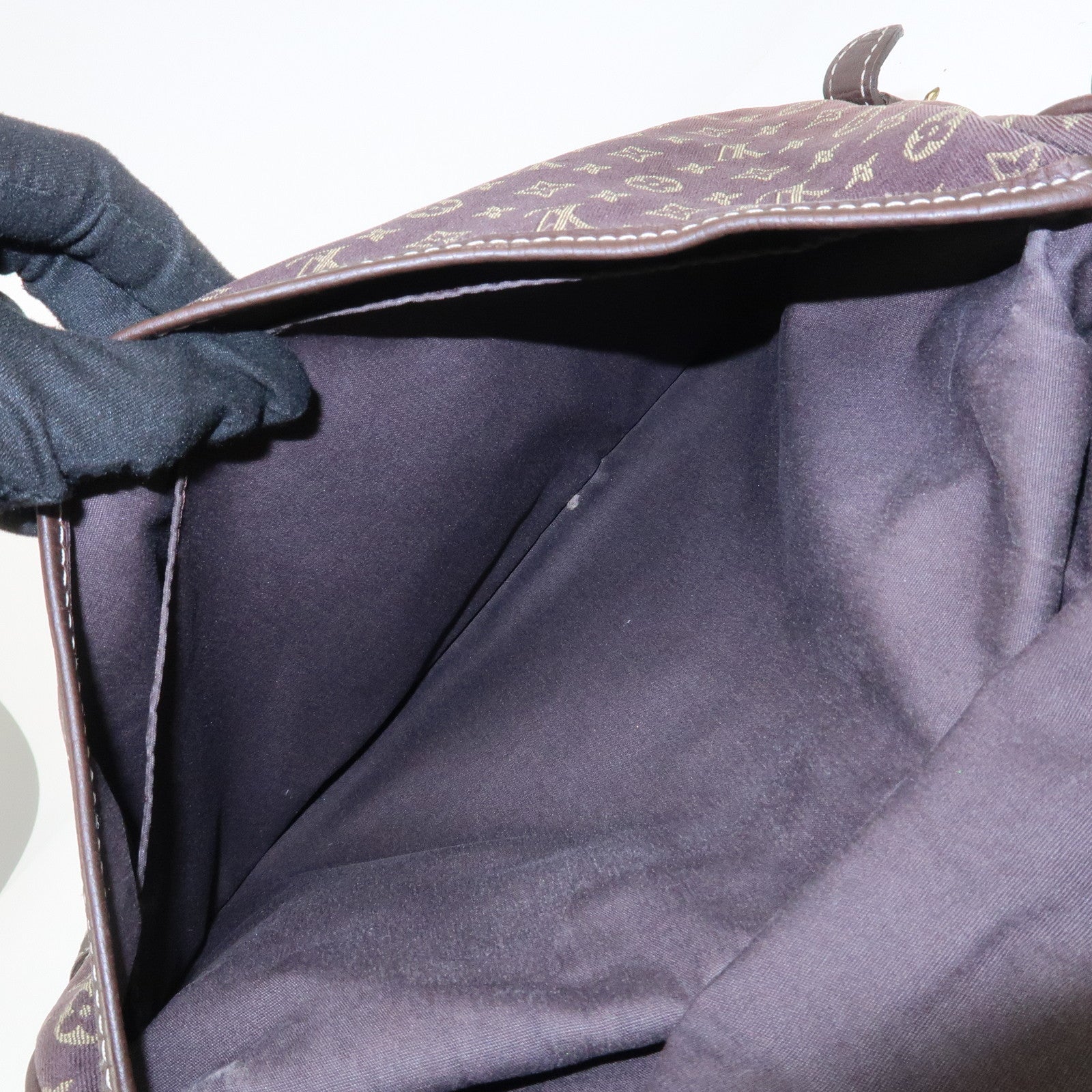 Louis Vuitton Monogram Mini Lin Saumur 30 Shoulder Bag Ebene M95227