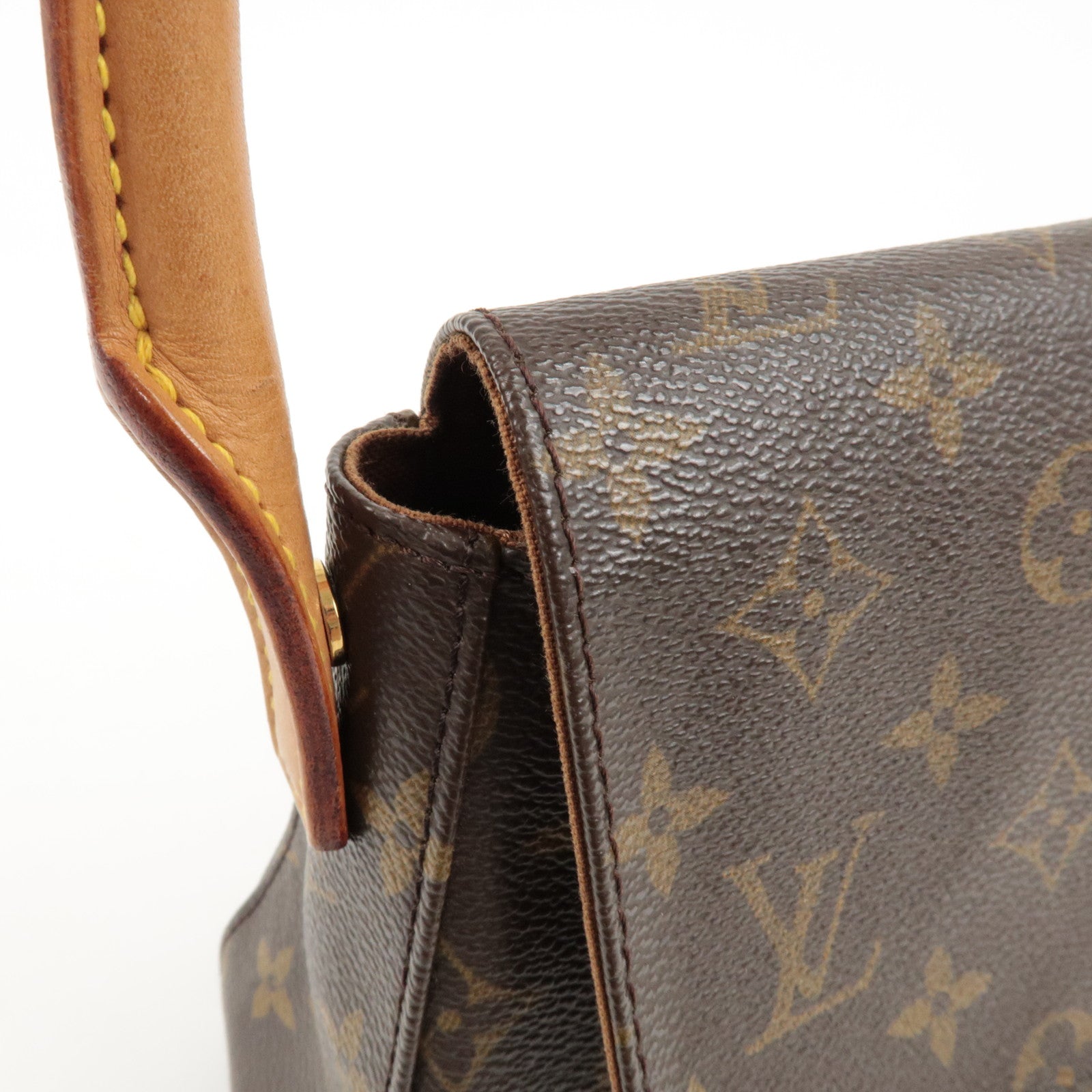 Louis Vuitton Monogram Mini Looping Shoulder Bag Brown M51147 Used