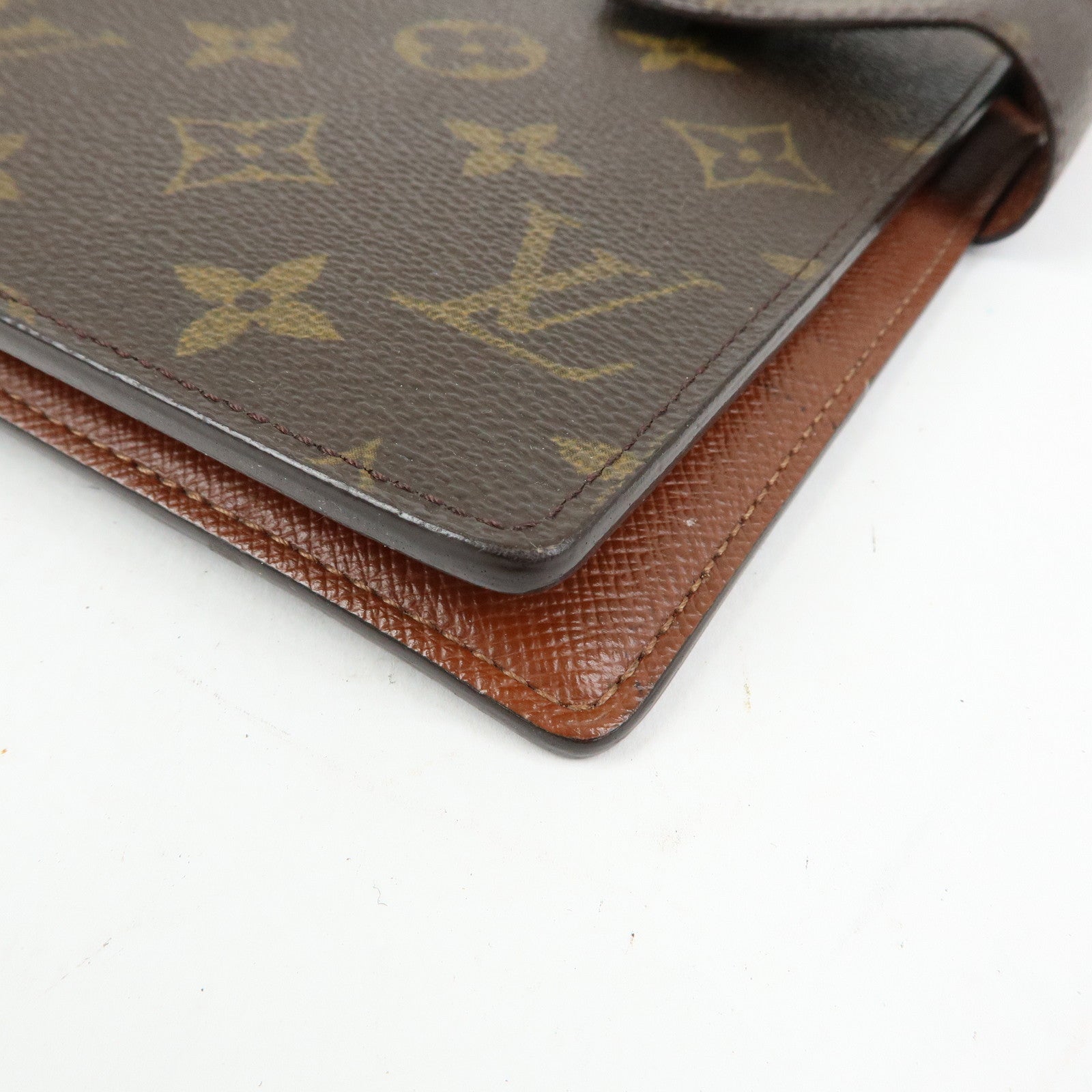 Louis Vuitton Monogram Agenda GM Planner Cover Brown R20106