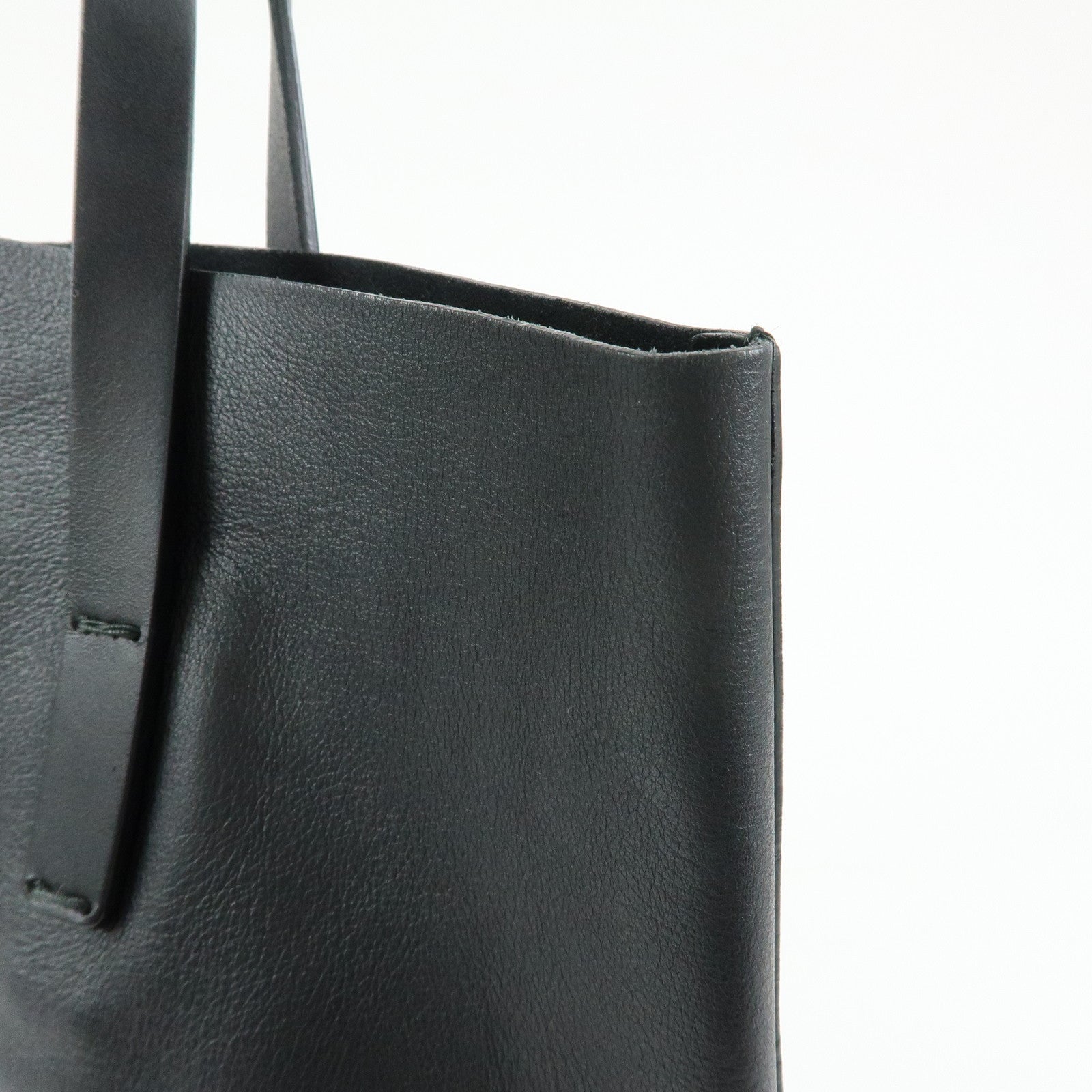 GUCCI Horsebit Leather Tassel Tote Bag Shoulder Bag Black 297006