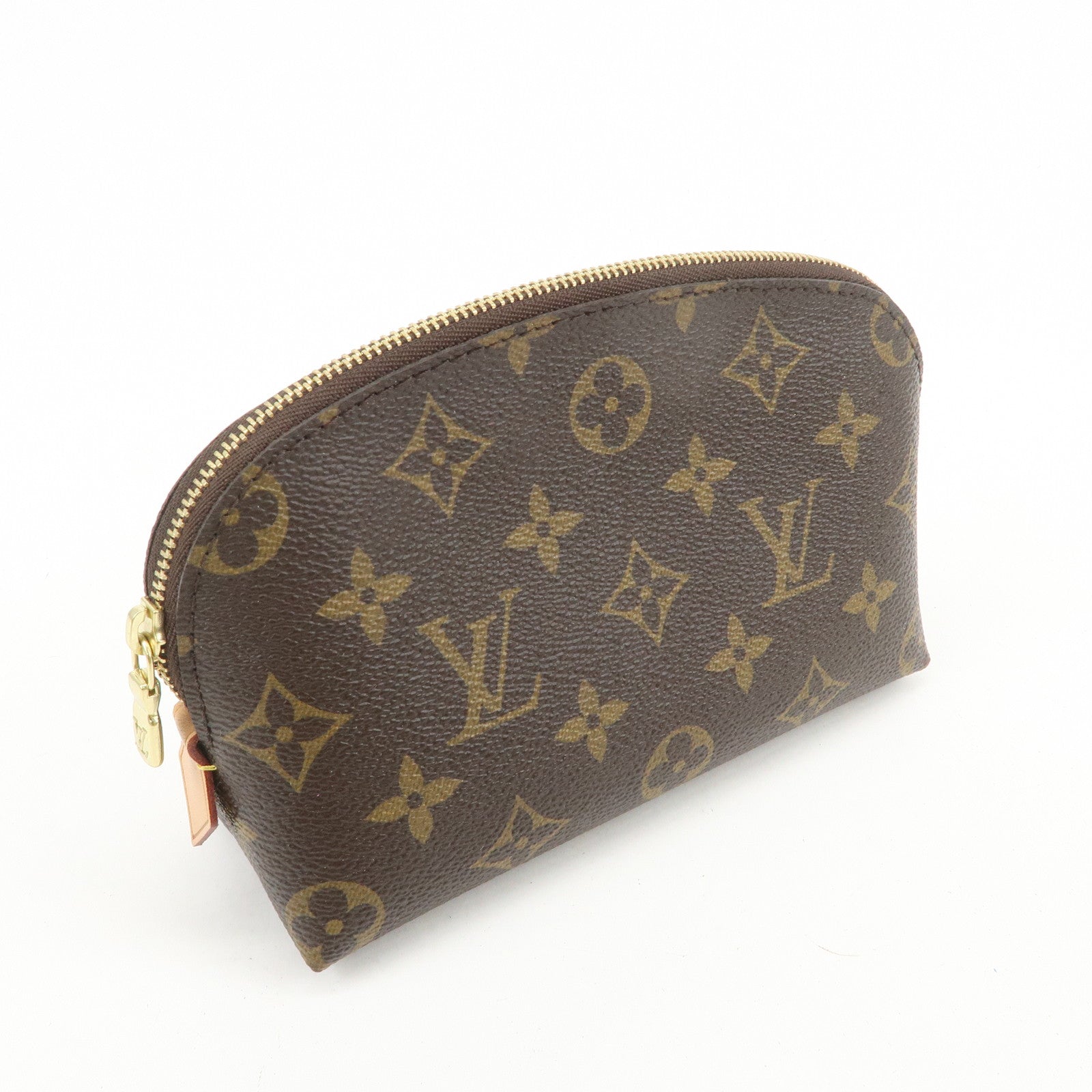 Louis Vuitton Monogram Pochette Cosmetic Pouch Brown M47515