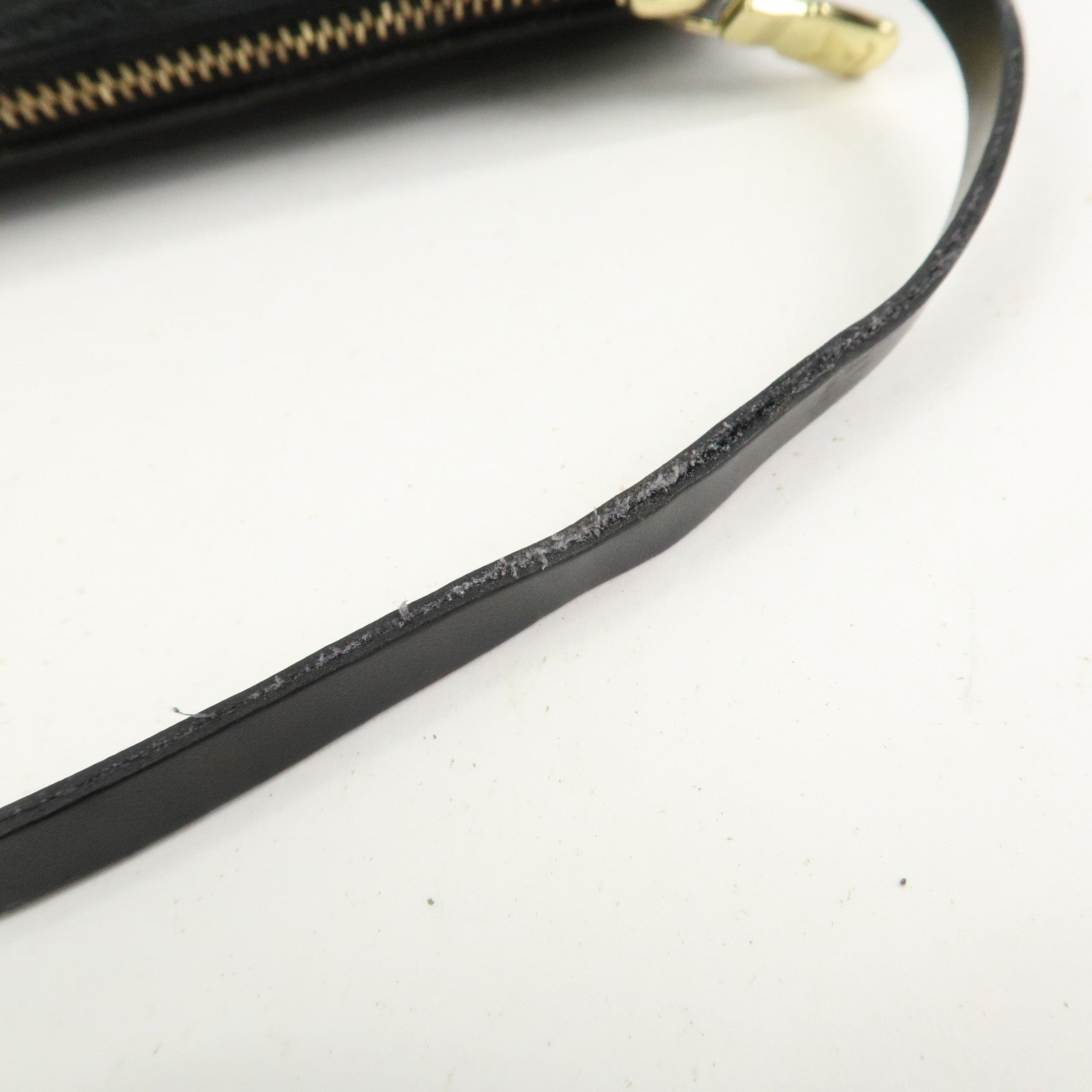 Louis Vuitton Epi Leather Mini Pouch For Soufflot Hand Bag Noir