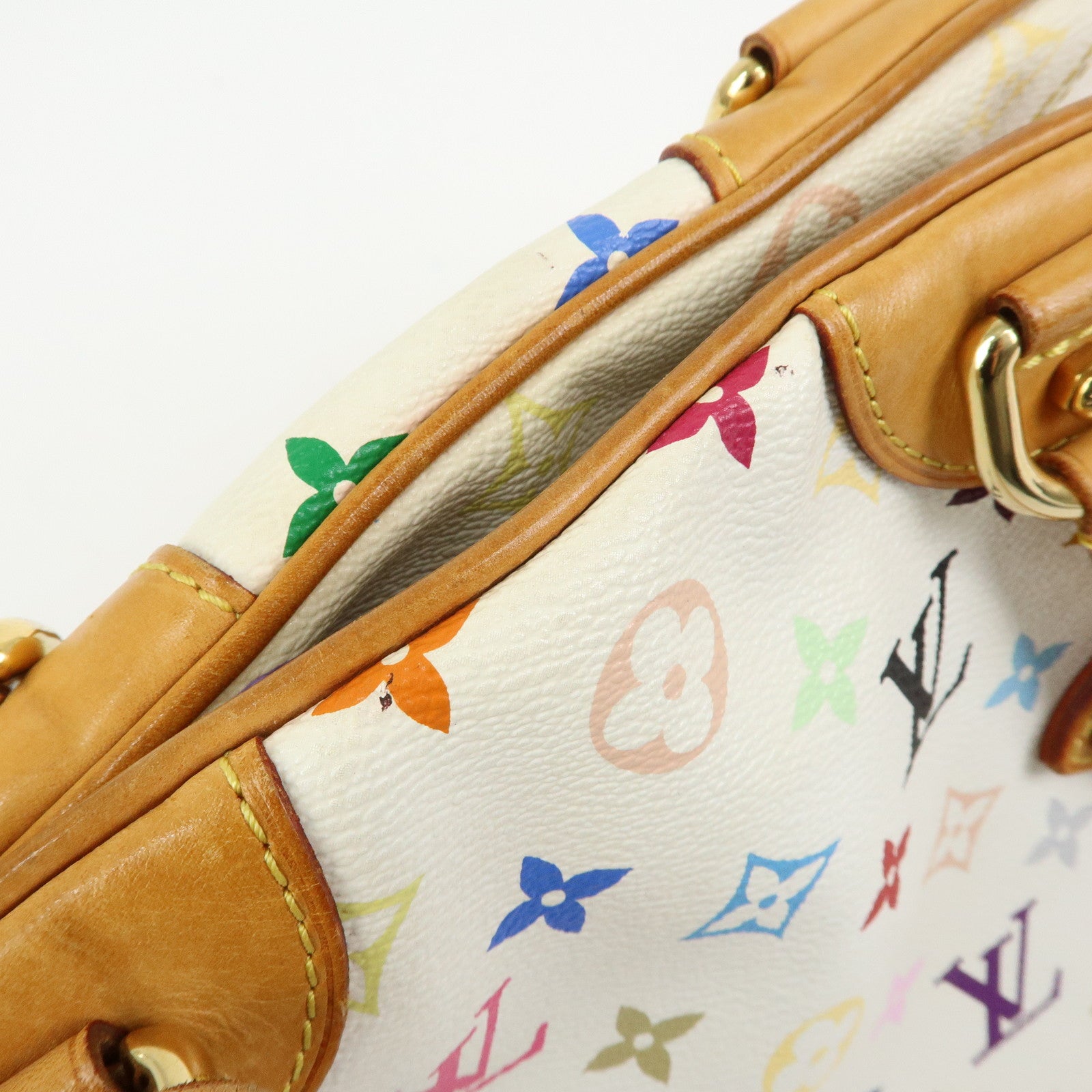 Louis Vuitton Monogram Multicolor Claudia Hand Bag Blanc M40193