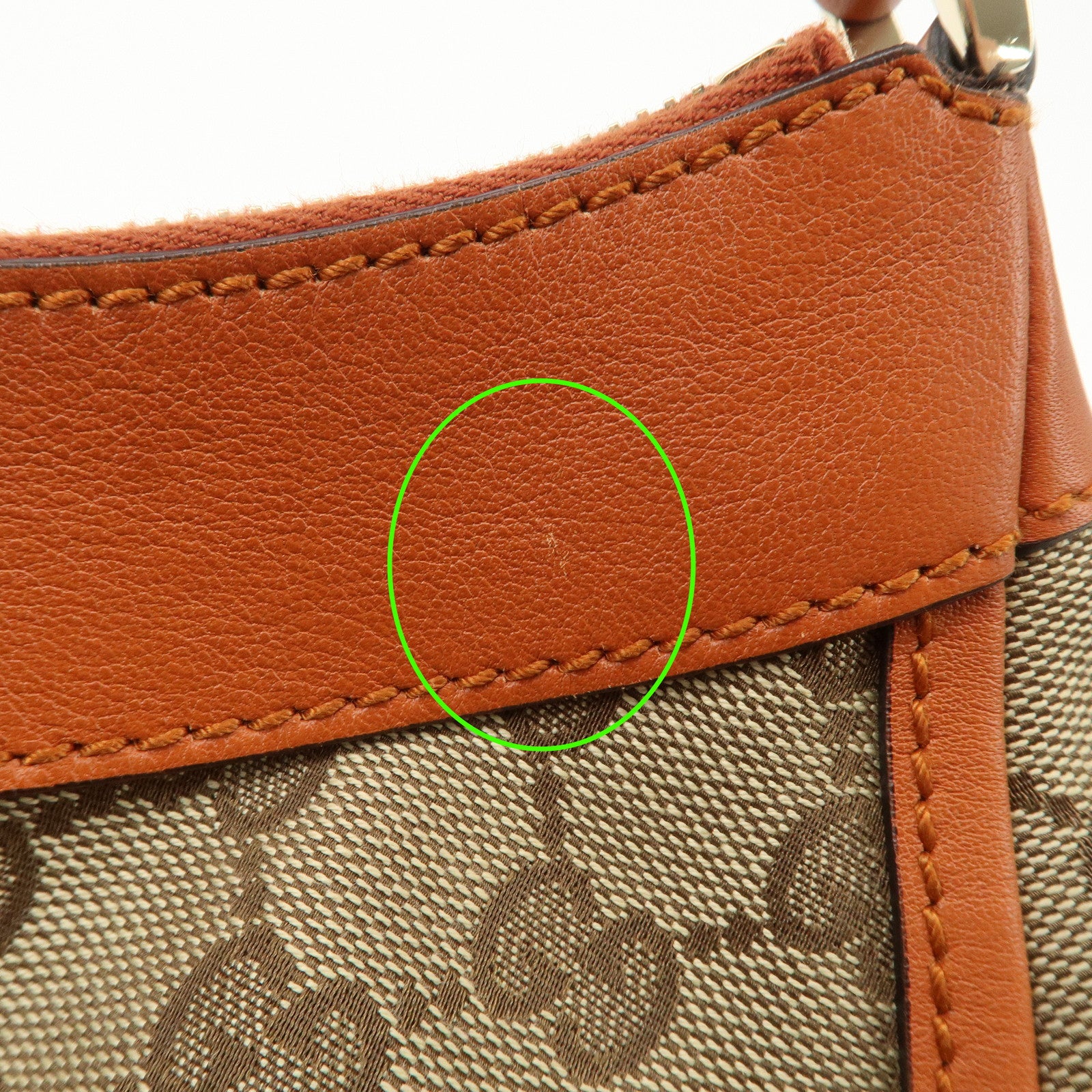 GUCCI Abbey GG Canvas Leather Shoulder Bag Hand Bag Beige 190525