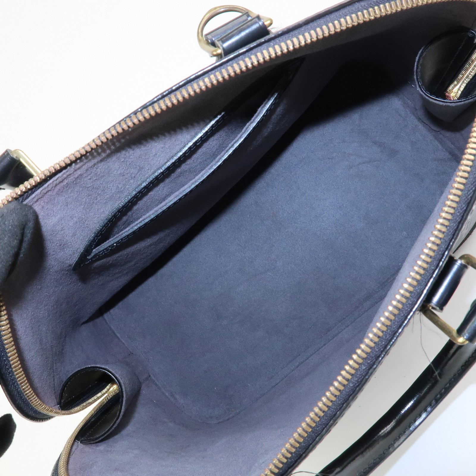 Louis Vuitton Epi Leather Alma MM Hand Bag Noir Black M52142