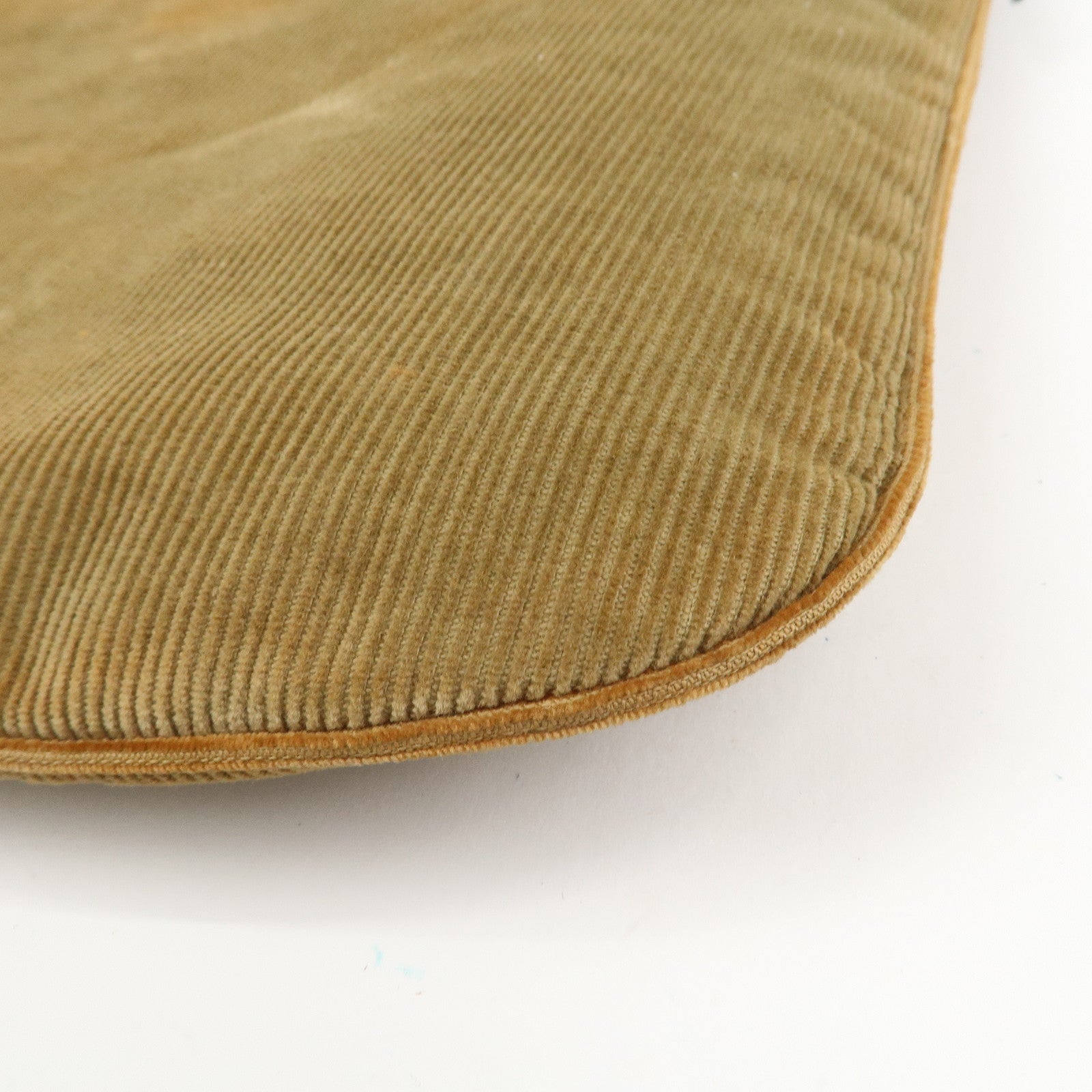 FENDI Corduroy Leather Shoulder Bag Brown 26733