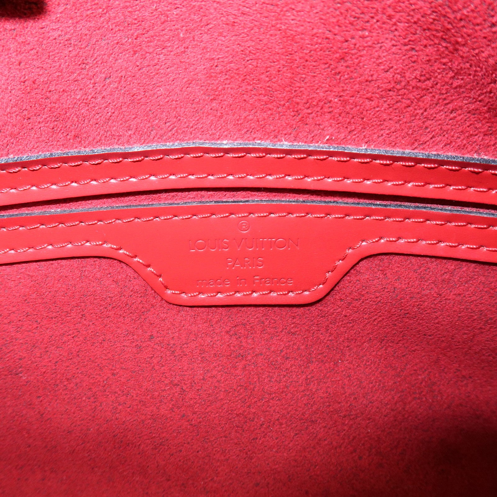 Louis Vuitton Epi Soufflot Hand Bag Castillian Red M52227