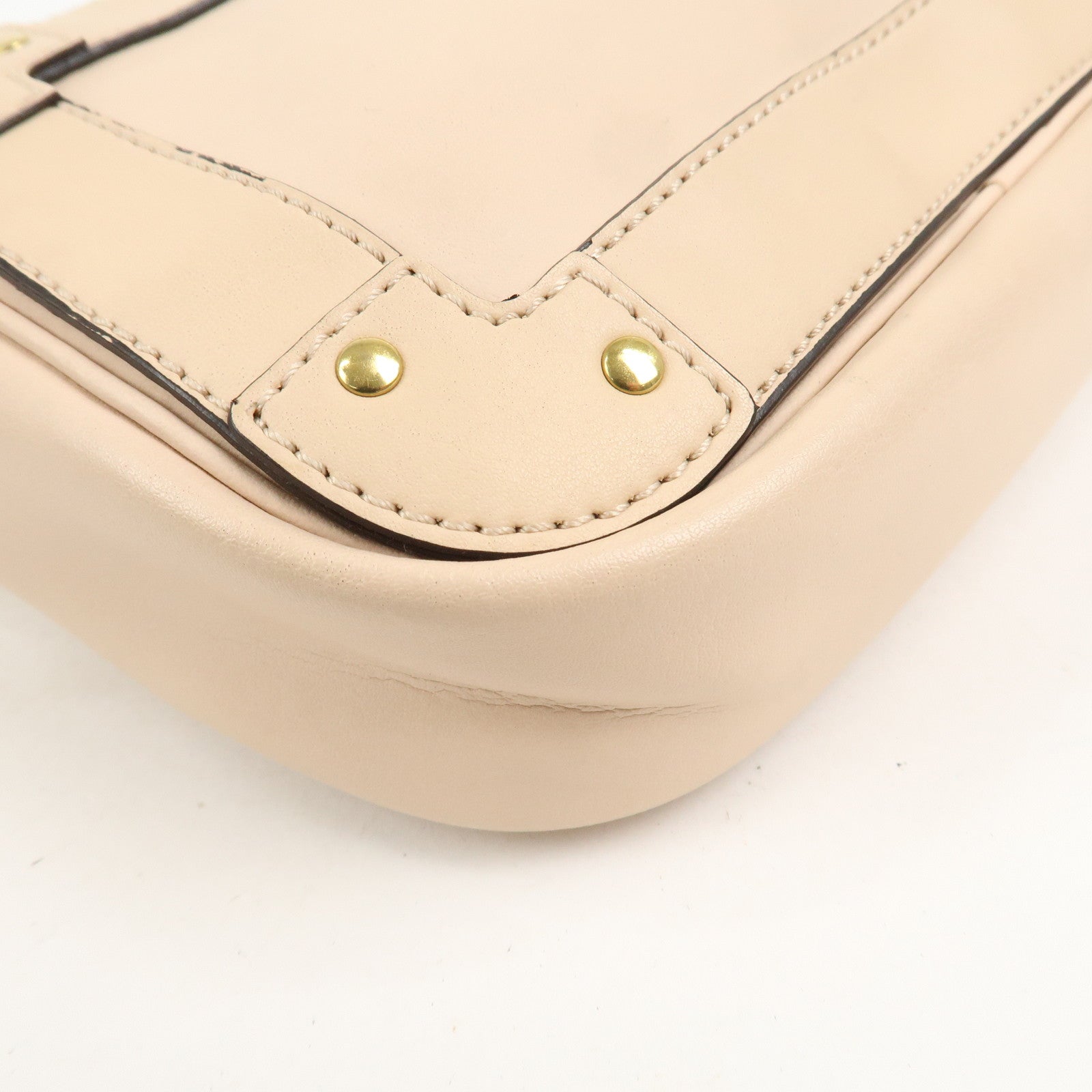 Chloe Eden Leather Tassel Shoulder Bag Pink Beige