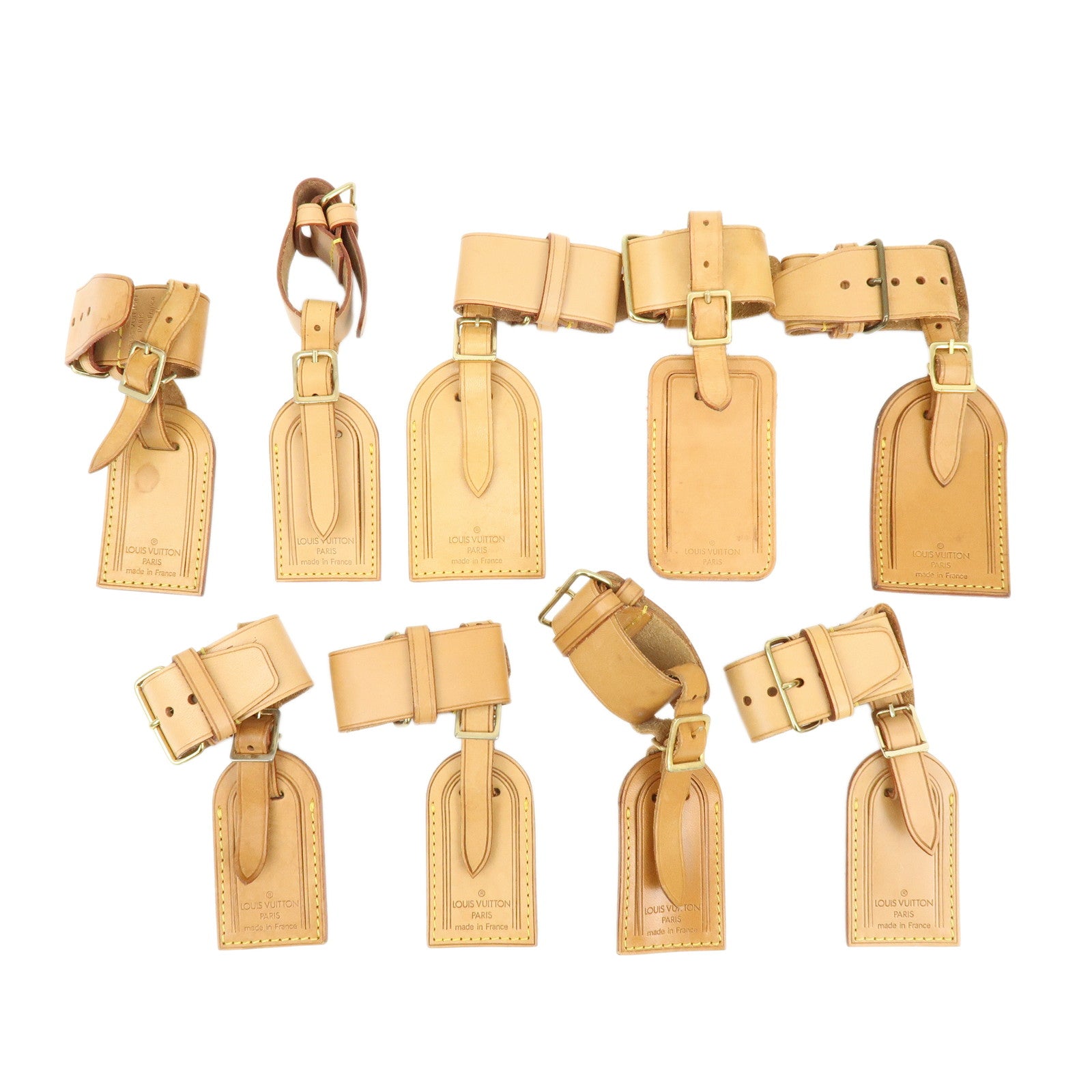 Louis Vuitton Set of 9 Leather Name Tag & Poignet