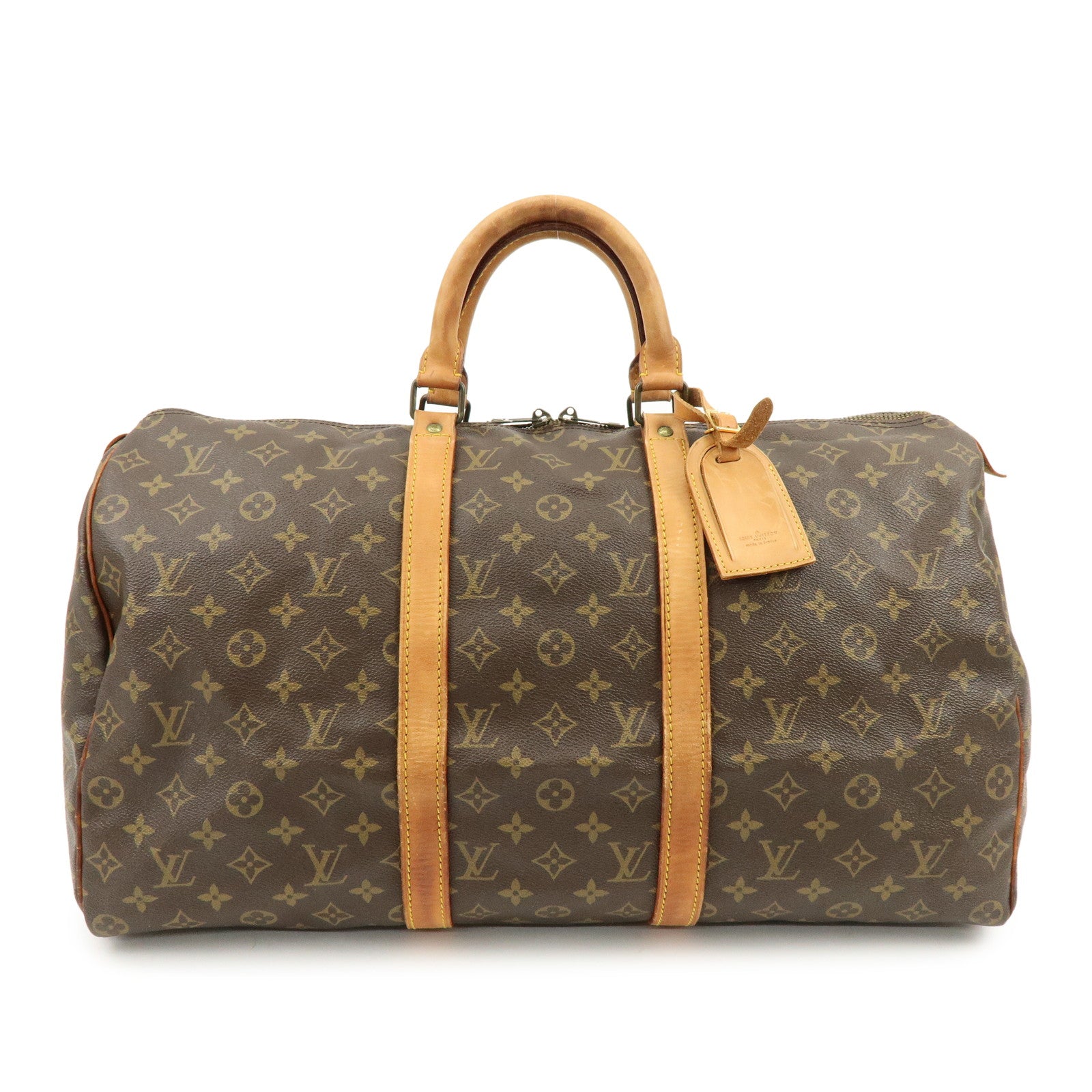 Louis Vuitton Monogram Keep All 50 Boston Bag Brown M41426