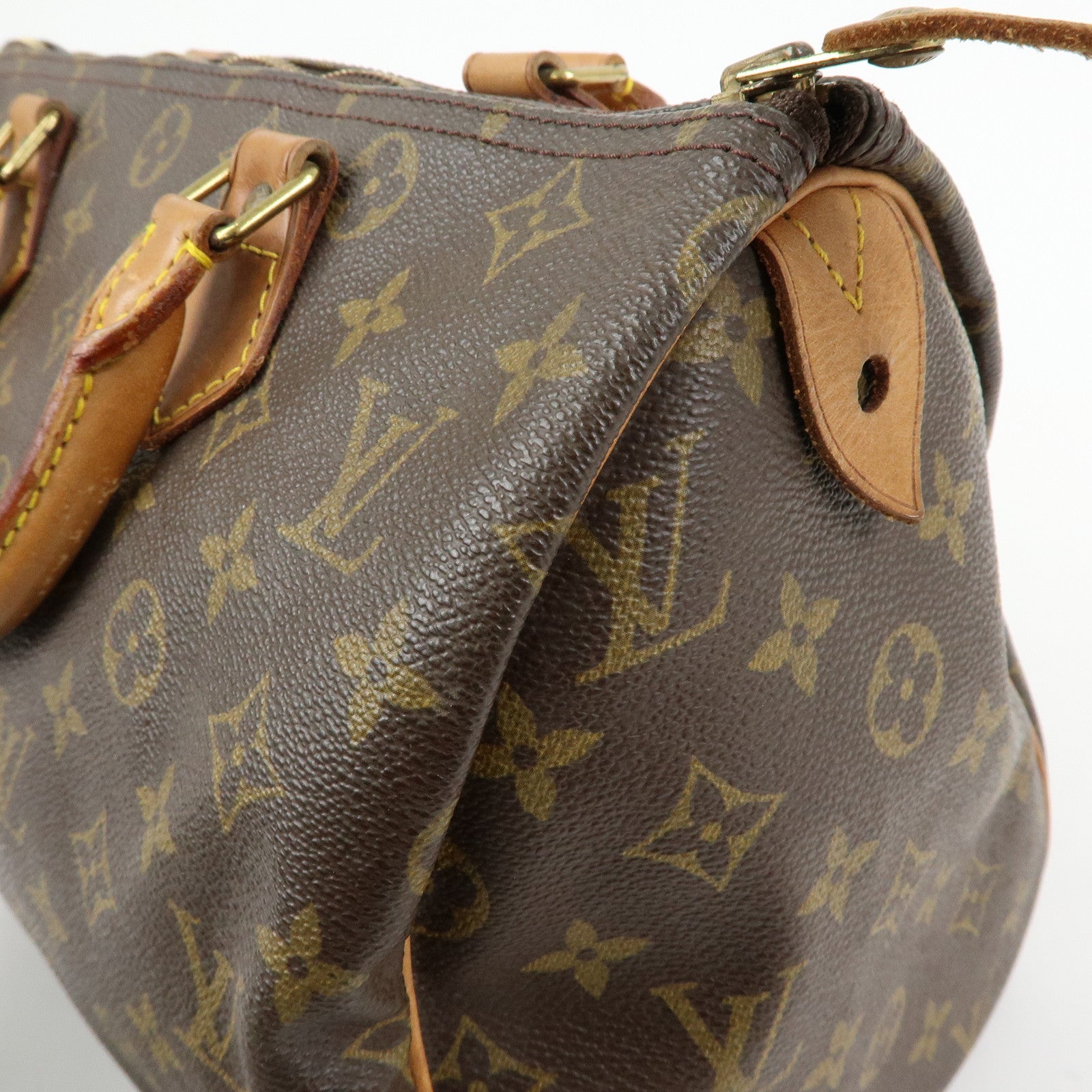 Louis Vuitton Monogram Speedy 30 Boston Bag Hand Bag Brown M41526