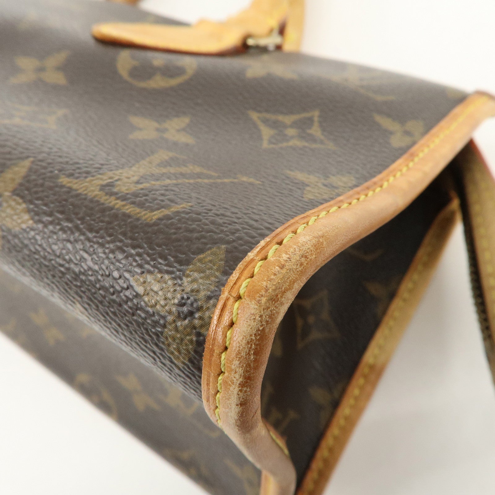 Louis Vuitton Monogram Popincourt Hand Bag Brown M40009 Used