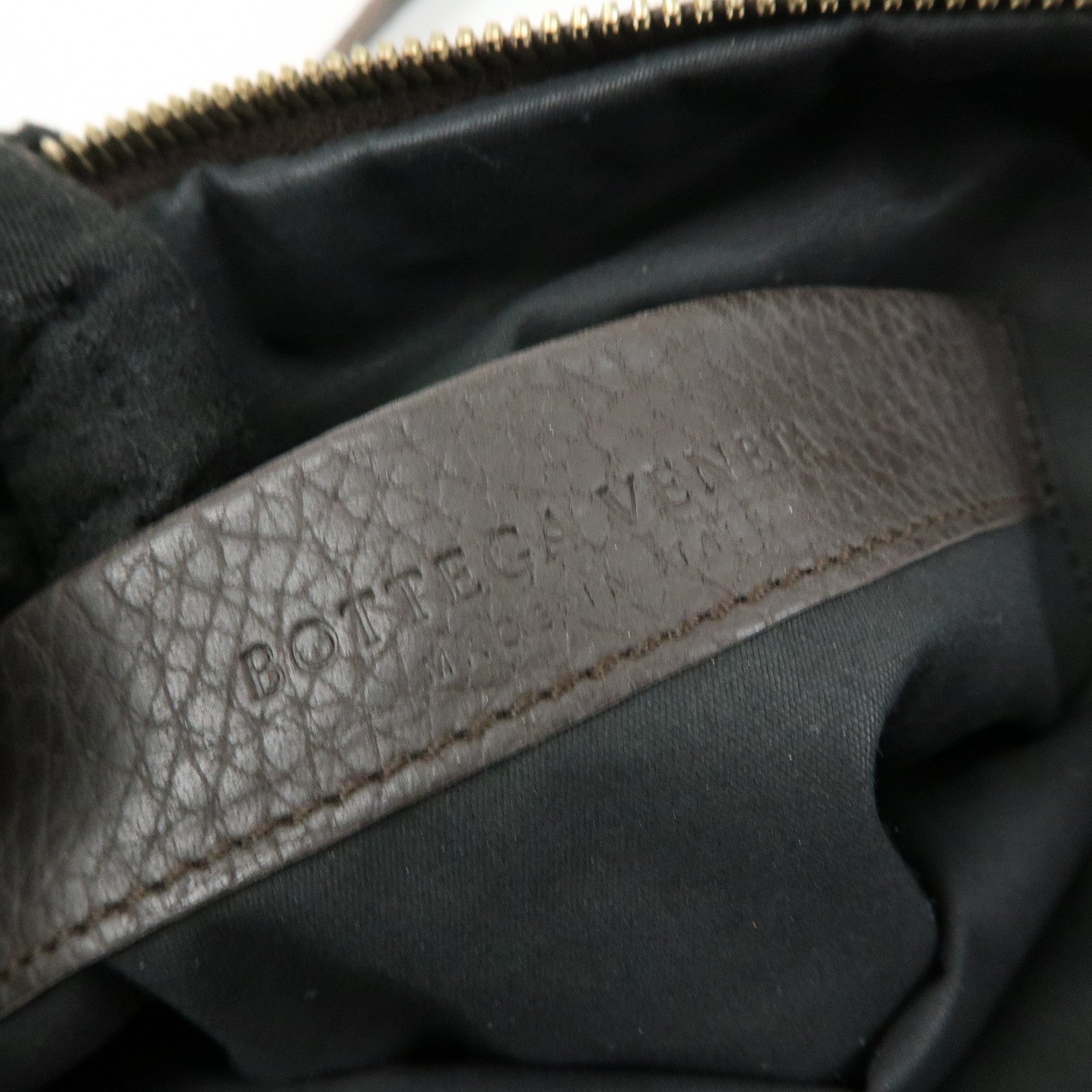 BOTTEGA VENETA Intrecciato Canvas Leather Mini Boston Bag 142470