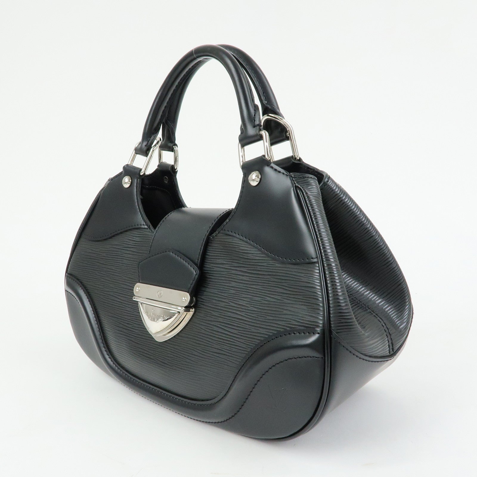 Louis Vuitton Epi Leather Sac Montaigne Hand Bag Noir M59302