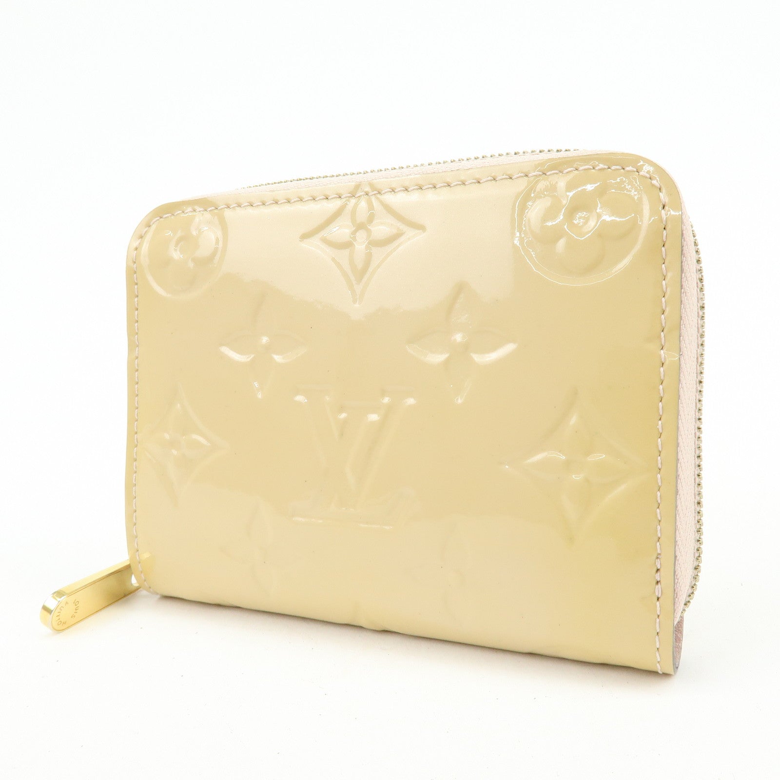 Louis Vuitton Monogram Vernis Zippy Coin Case Rose Florentin M91535