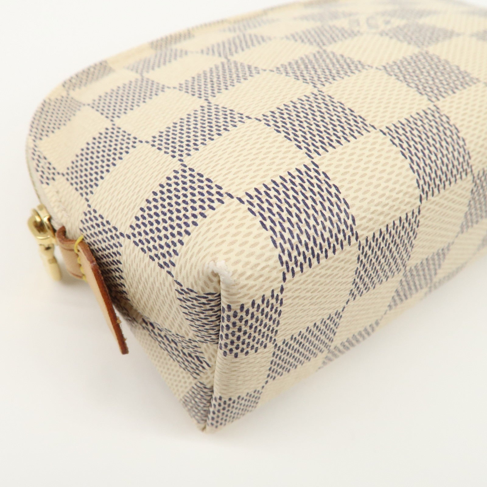 Louis Vuitton Damier Azur Pochette Cosmetic Pouch N60024