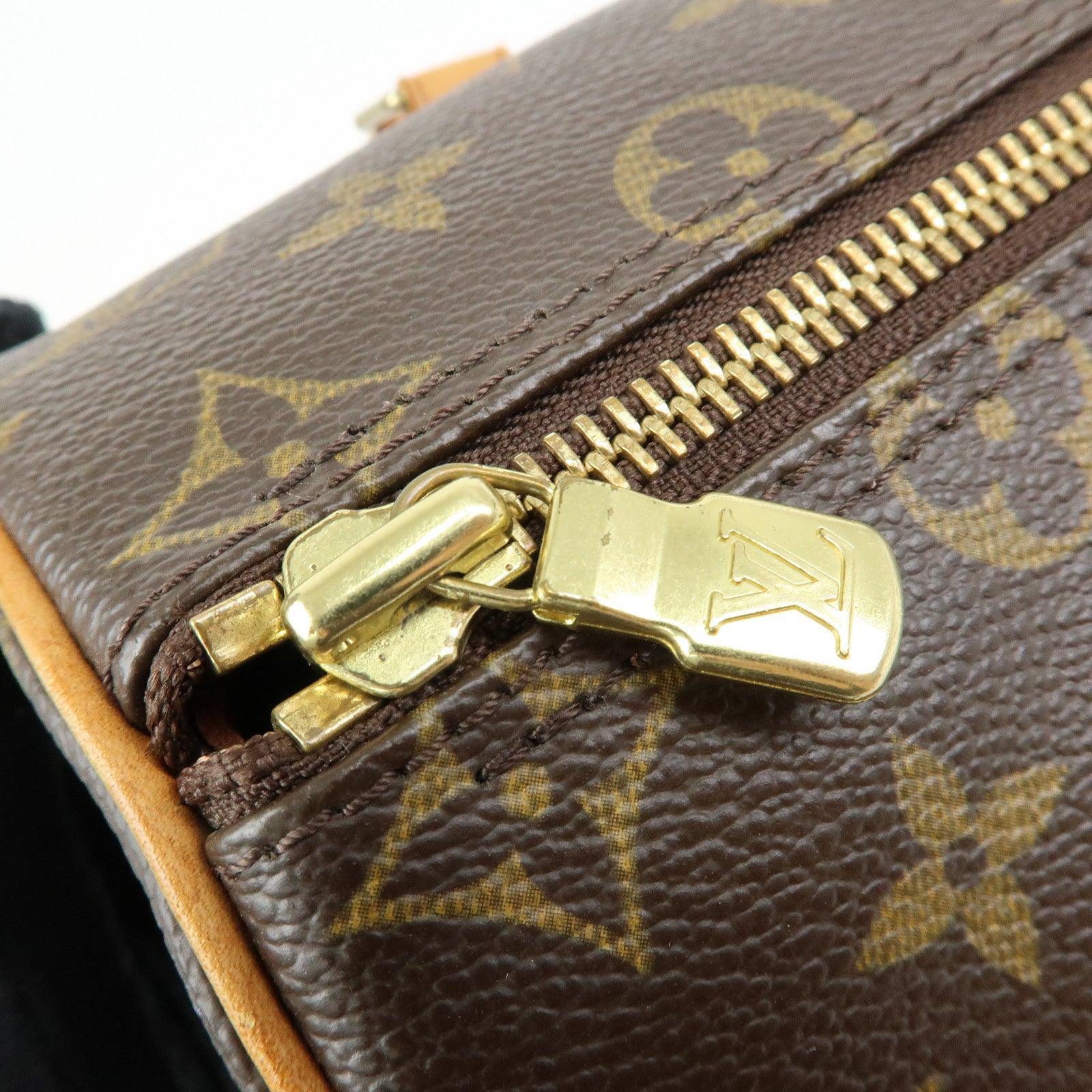 Louis Vuitton Monogram Papillon 26 Hand Bag Brown M51386