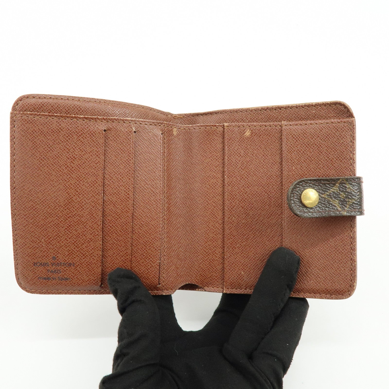 Louis Vuitton Monogram Compact Zippy Wallet Brown M61667